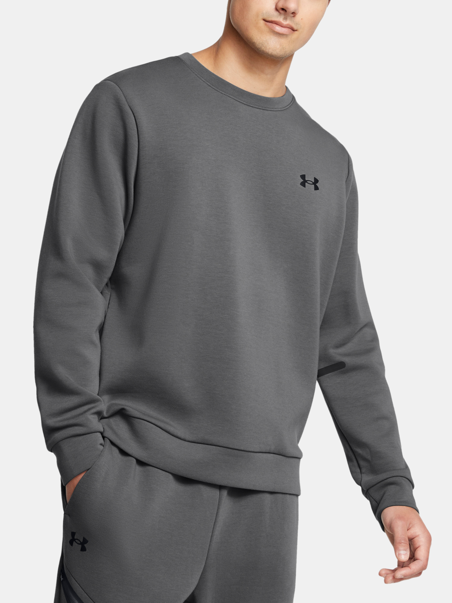 Men&#039;s sweatshirt Under Armour UA Unstoppable Flc Crew EU-GRY - Men