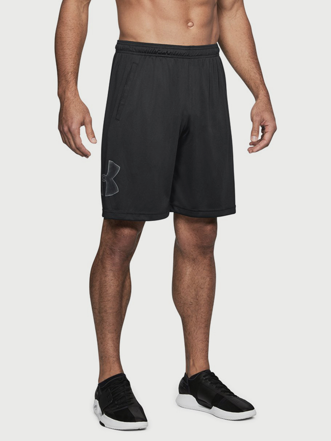 UNDER ARMOUR TECH GRAPHIC SHORTS ΜΑΥΡΟ