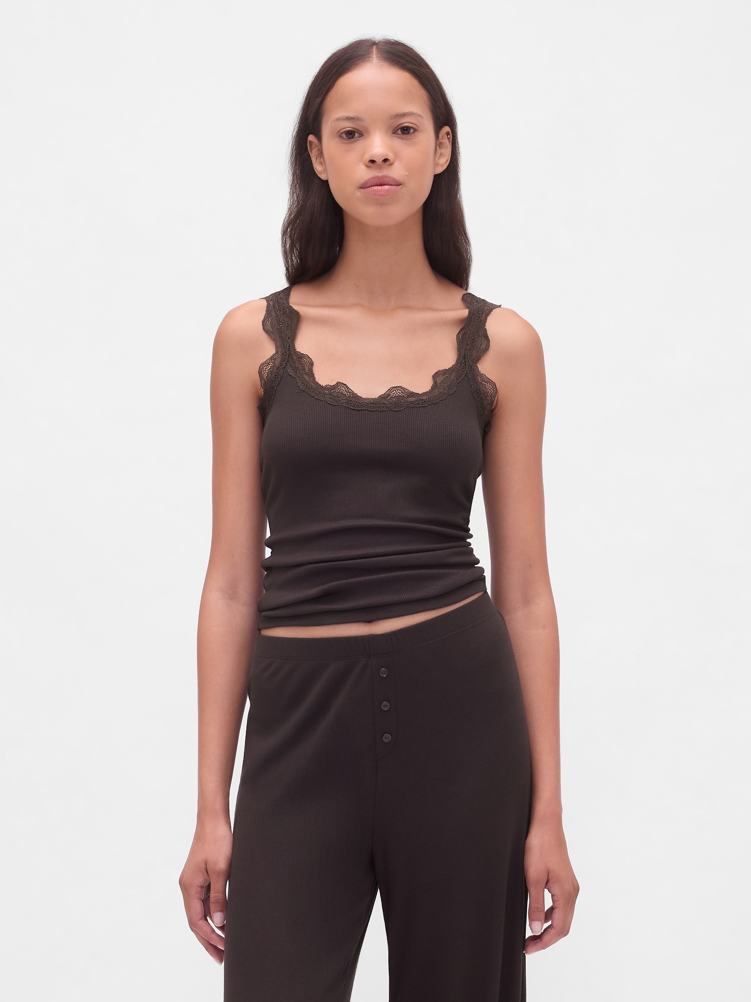 GAP pyžamový top s čipkou