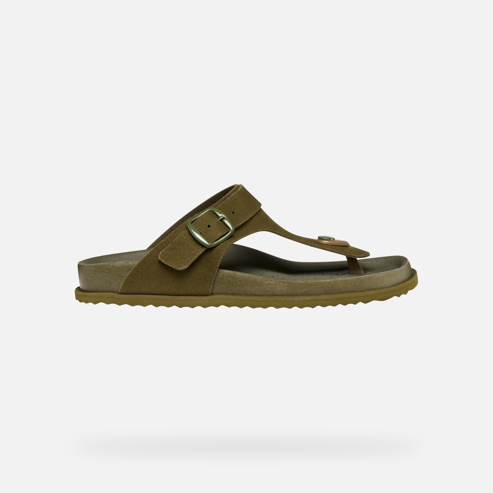 Light green women&#039;s flip-flops Geox Sandybett - Women&#039;s