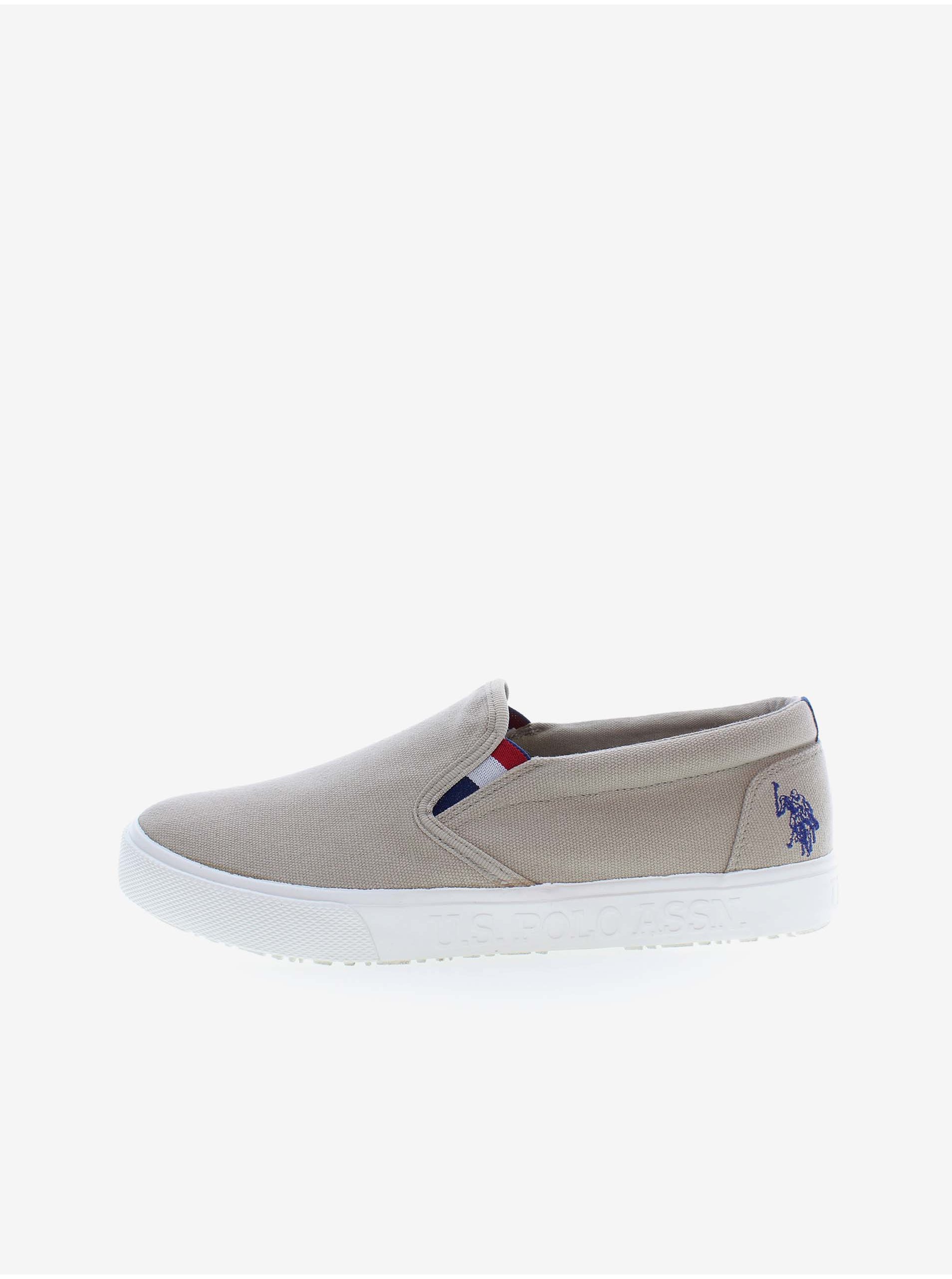Men's Beige Slip on Sneakers U.S. Polo Assn. Marc - Men