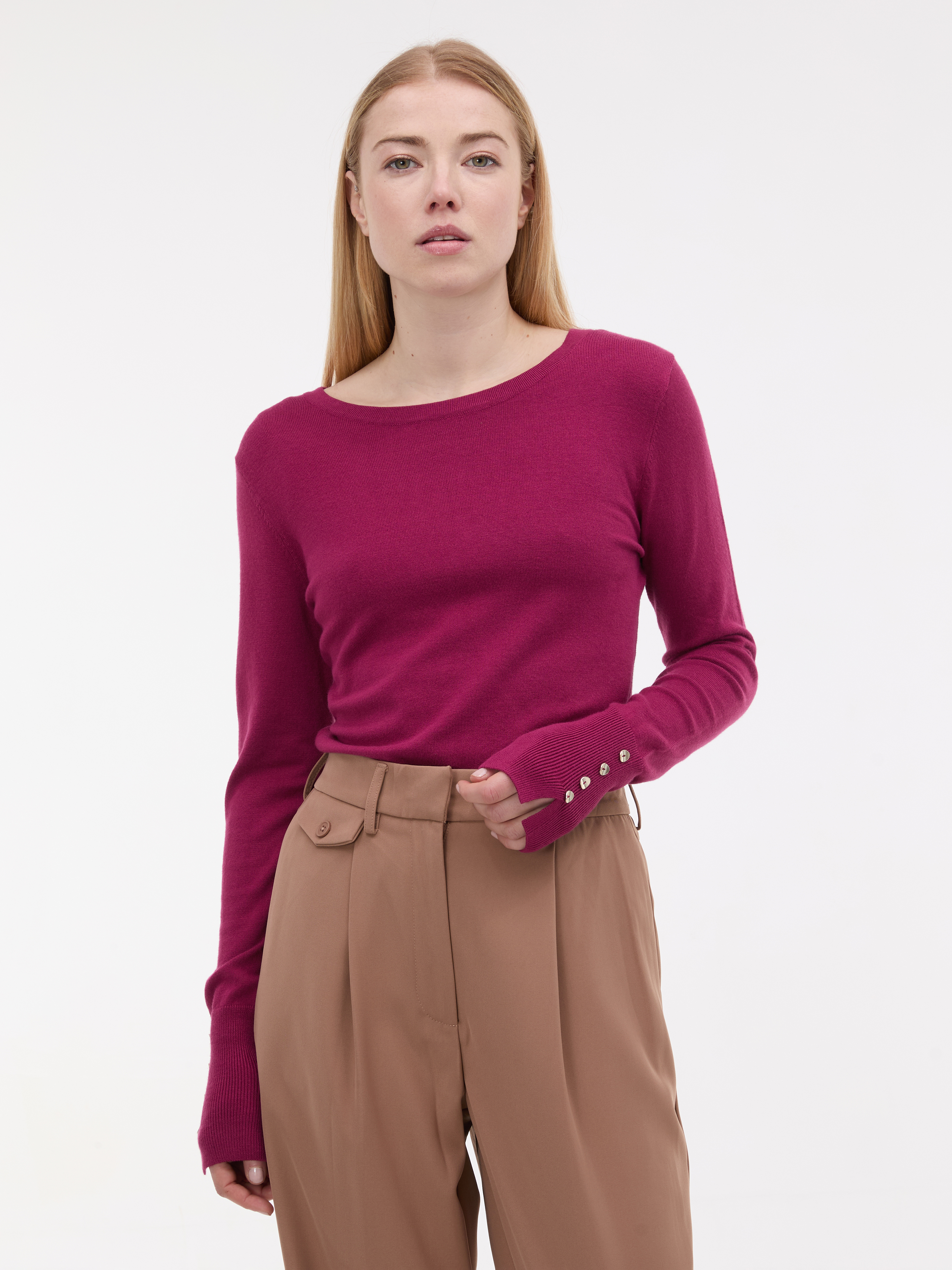 Bordový dámský svetr ORSAY