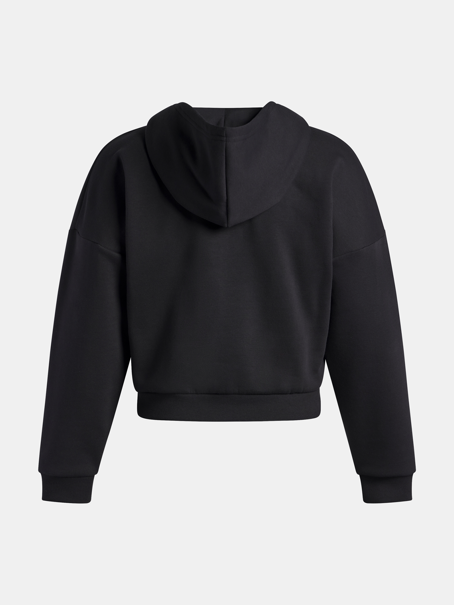Under Armour Rival Flc Piped HZ Hoodie-BLK - Ladies