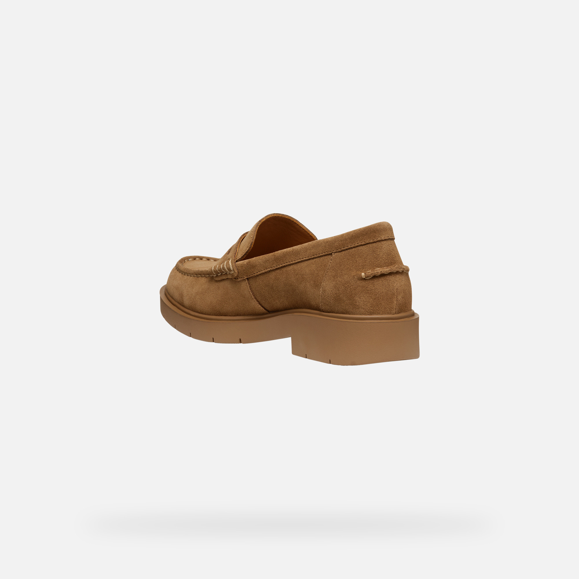 Grey women&#039;s moccasins Geox Spherica EC1 - Women&#039;s