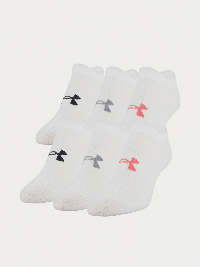 Essential Under Armour Set of Six White Women's Socks