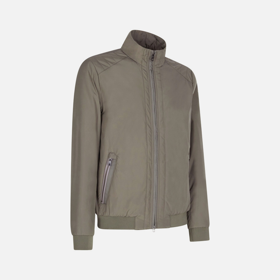 Dark Green Men&#039;s Down Jacket Geox Damiano - Men&#039;s