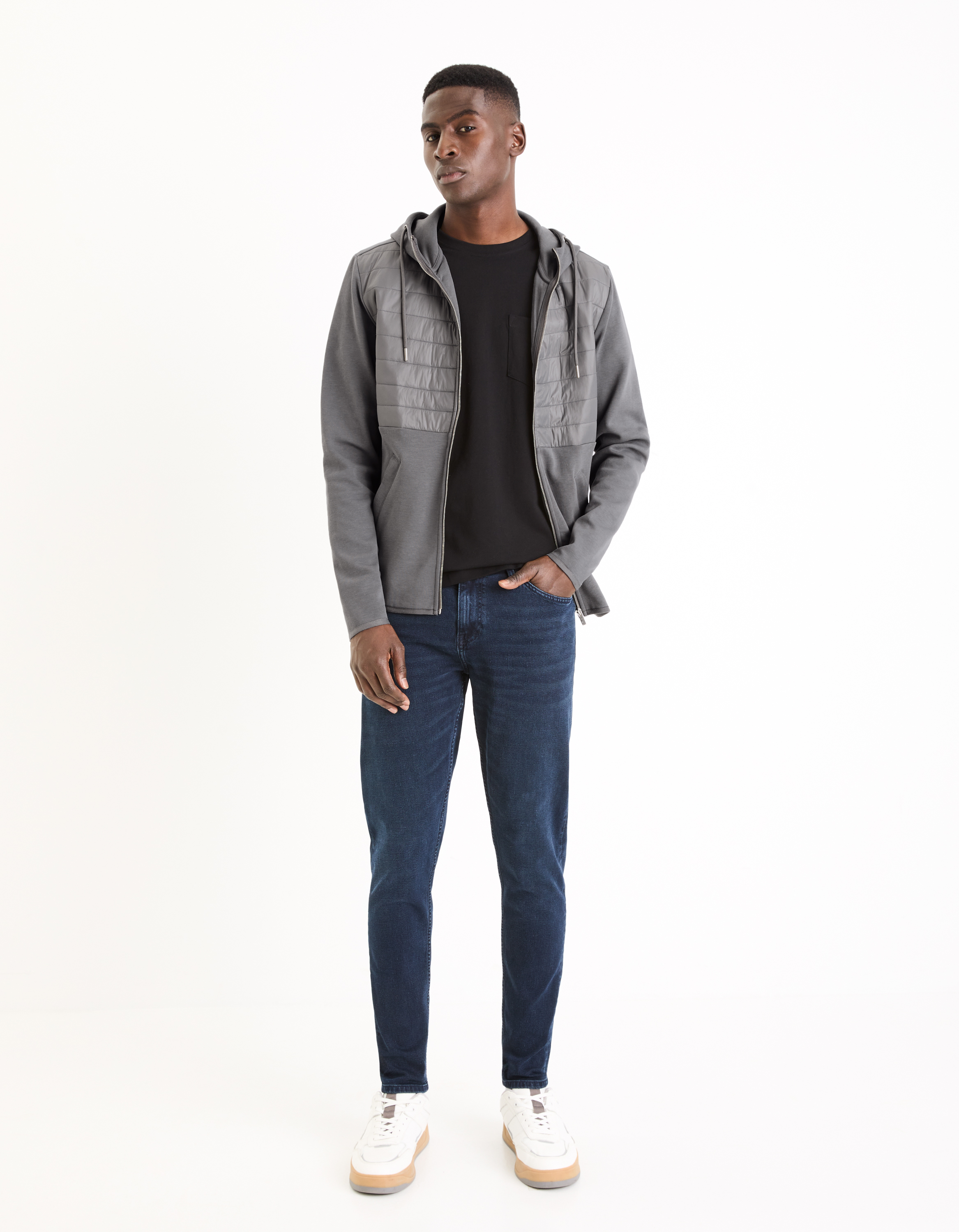 Skinny fit pentru barbati Celio - albastru inchis