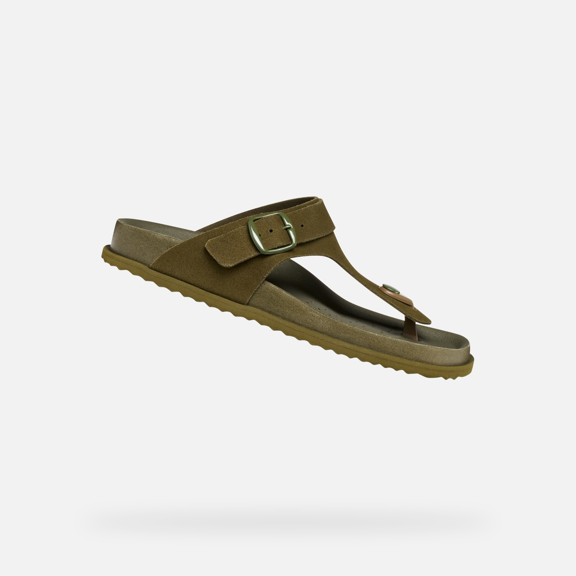Light green women&#039;s flip-flops Geox Sandybett - Women&#039;s