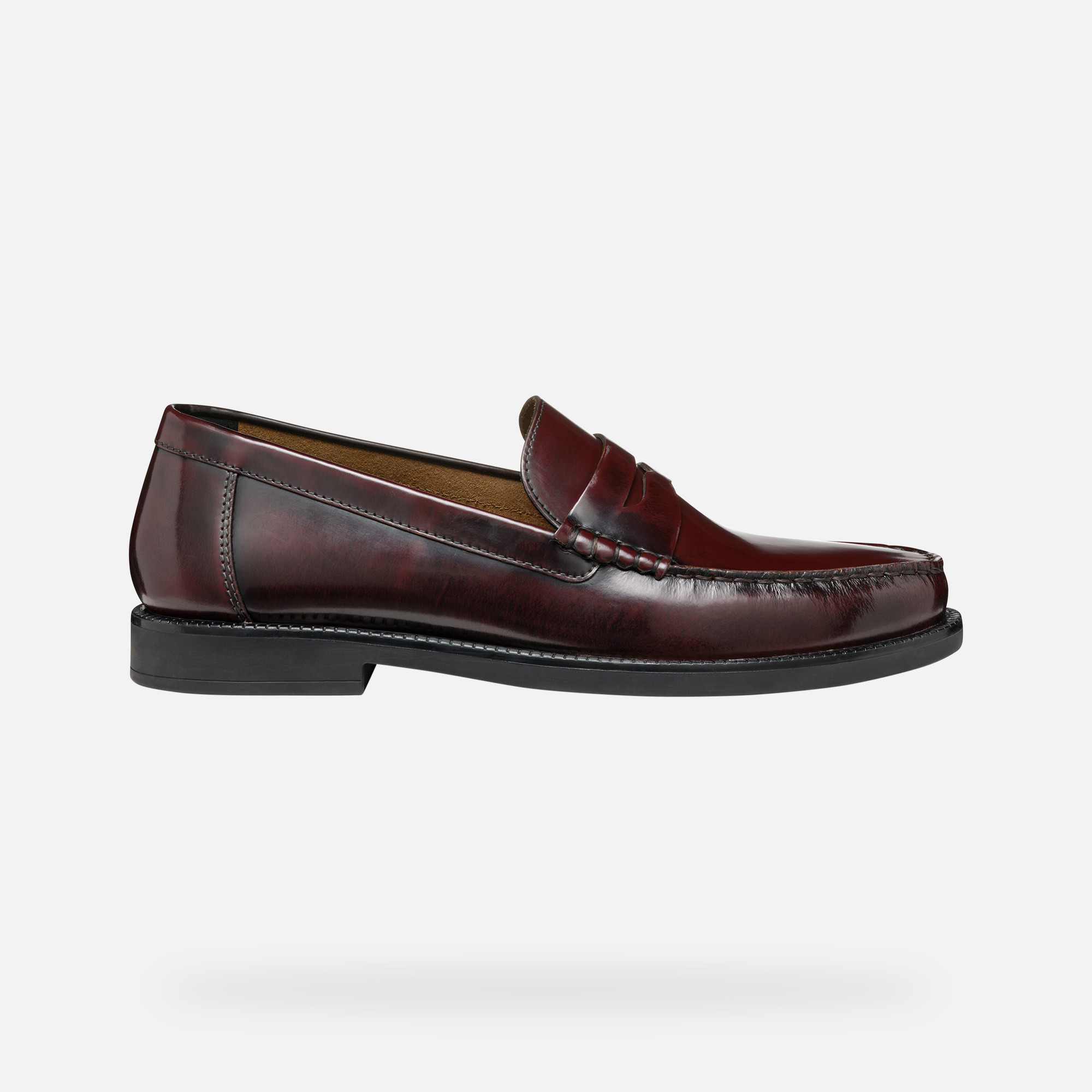 Dark brown men&#039;s loafers Geox Recanati - Men&#039;s