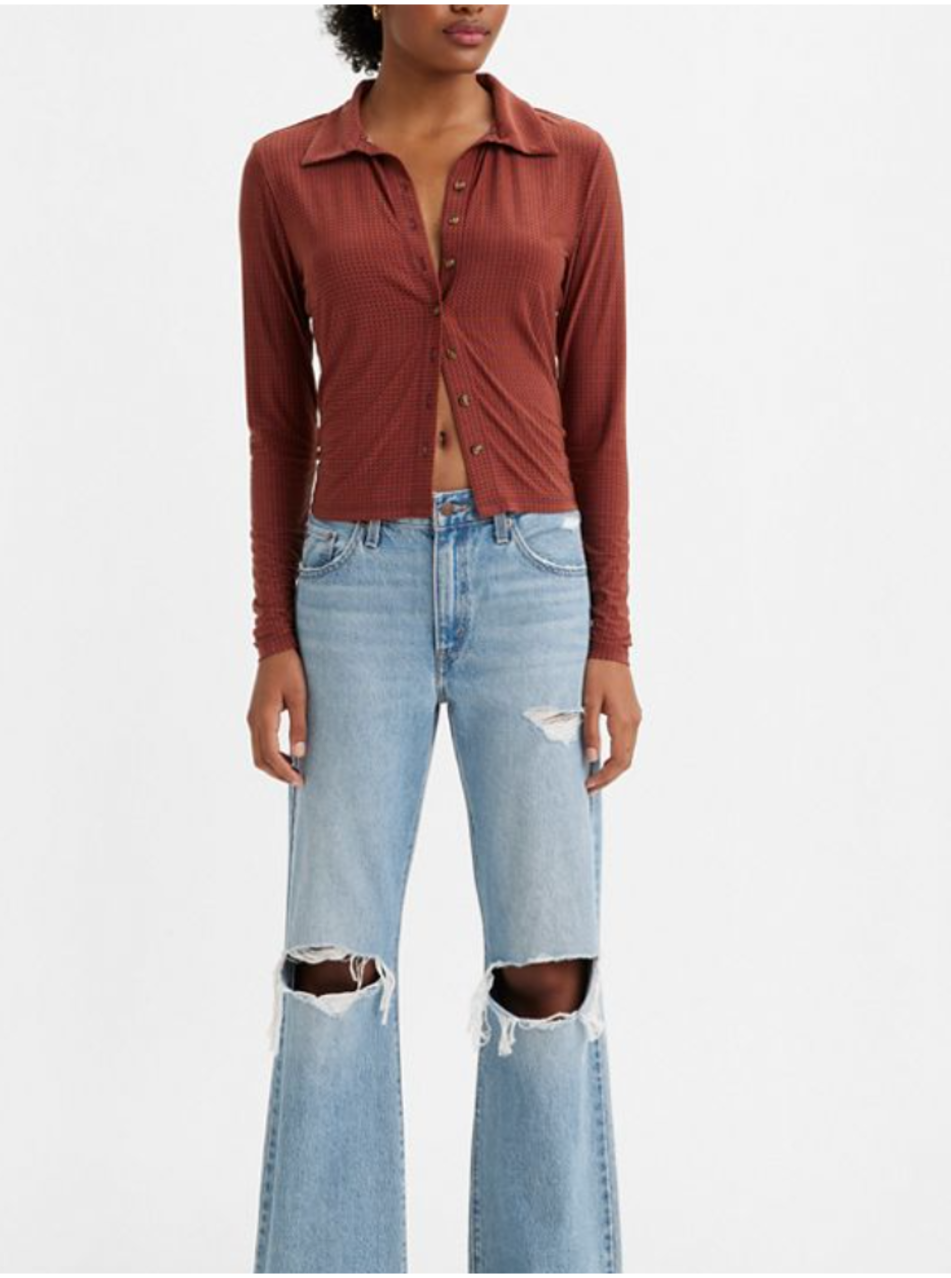 Flared, Bootcut pentru femei Levi&#039;s® - albastru deschis