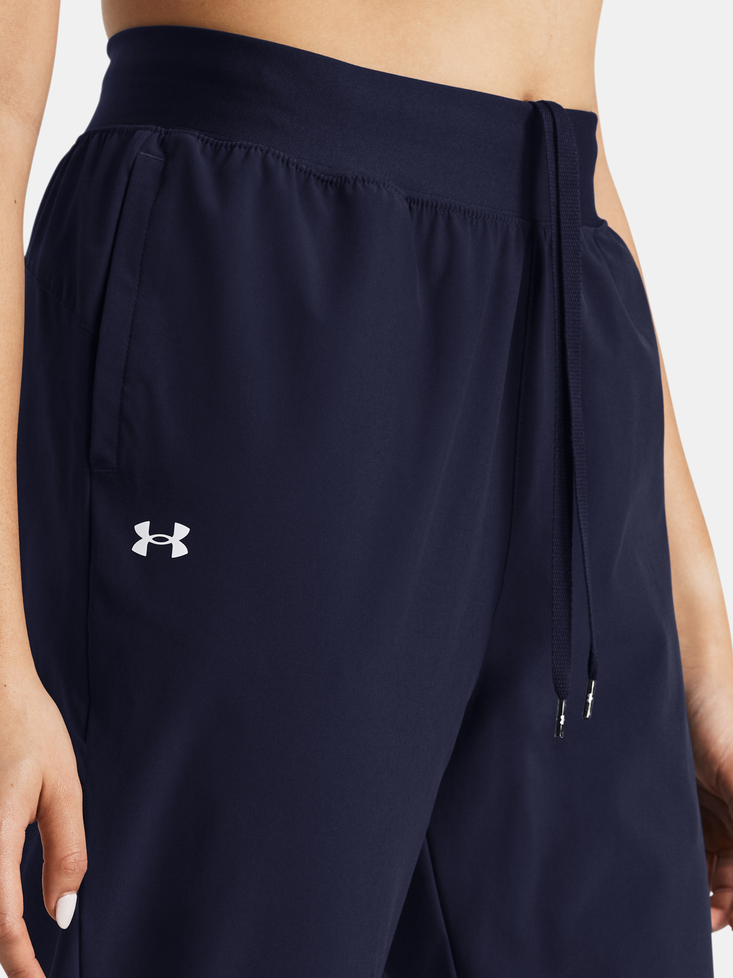 Women's Sports Pants Under Armour UA Rival Hi Rise Woven Pant-BLU - Women's