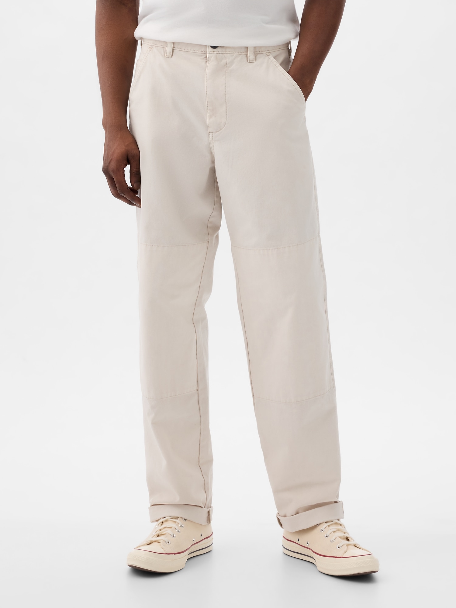 Pantaloni casual pentru barbati GAP - crem