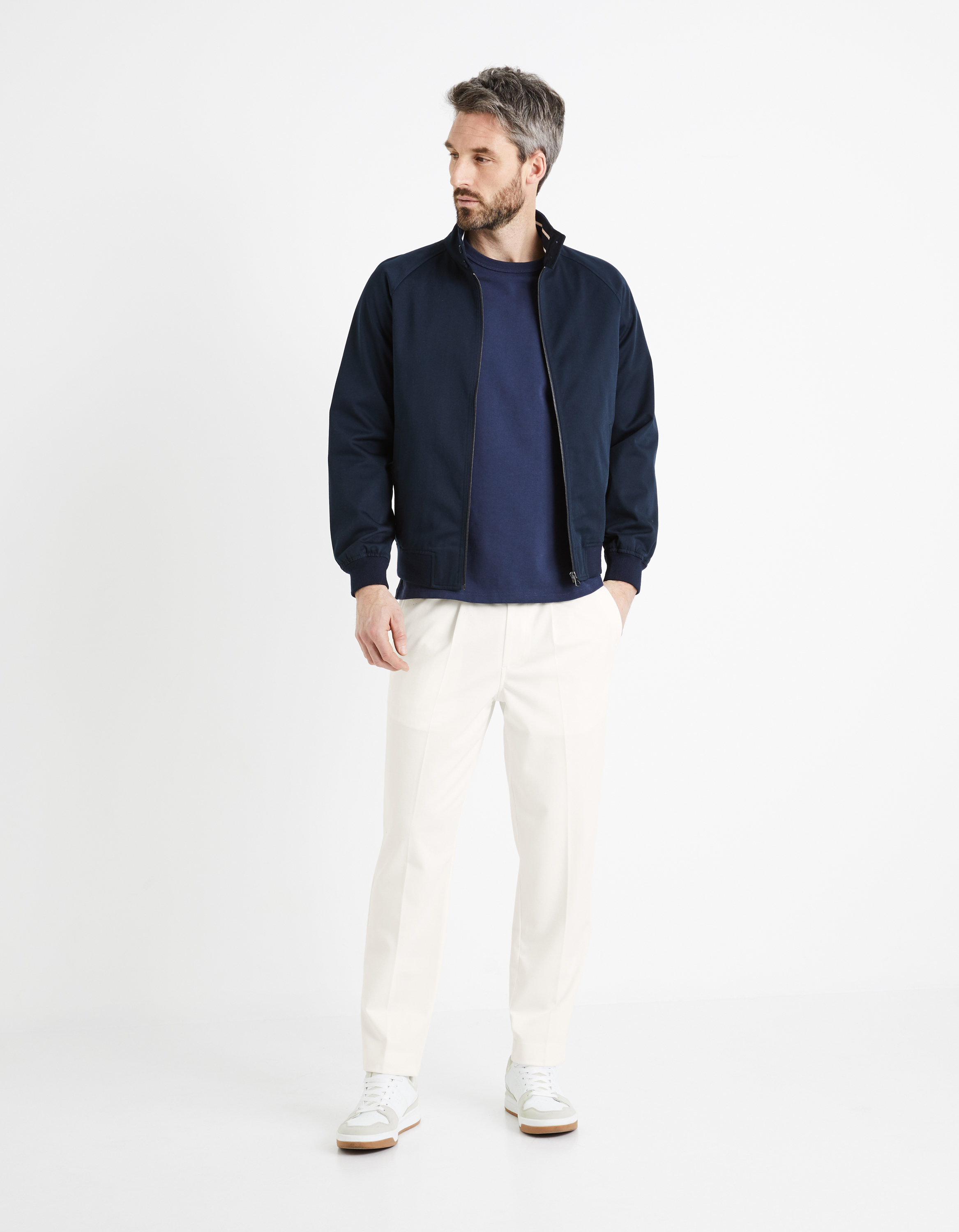 Jachete subtire pentru barbati Celio - albastru inchis