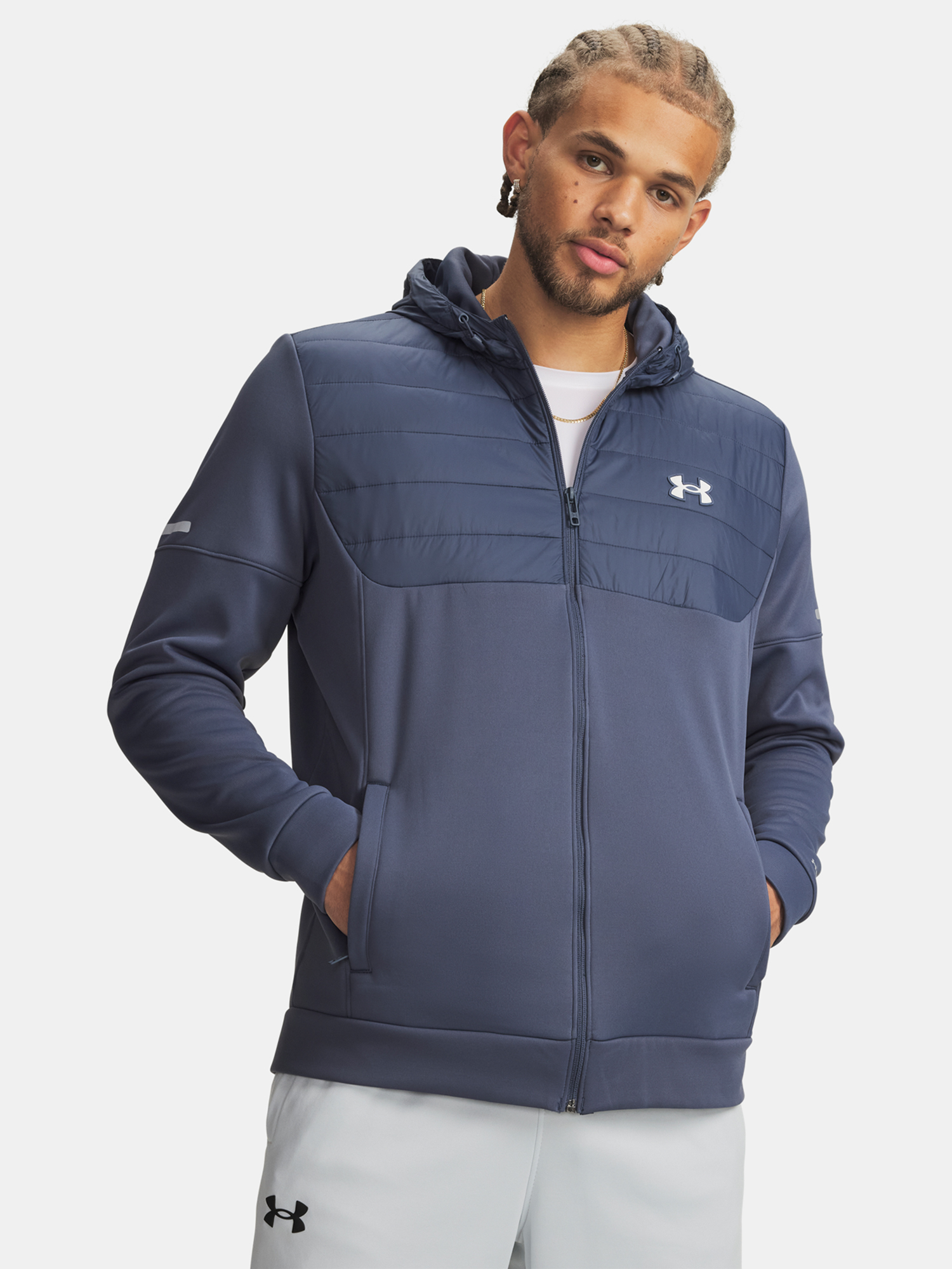 Men's Under Armour UA Armour Flc Pro Utility Sweatshirt FZ-GRY - Men's