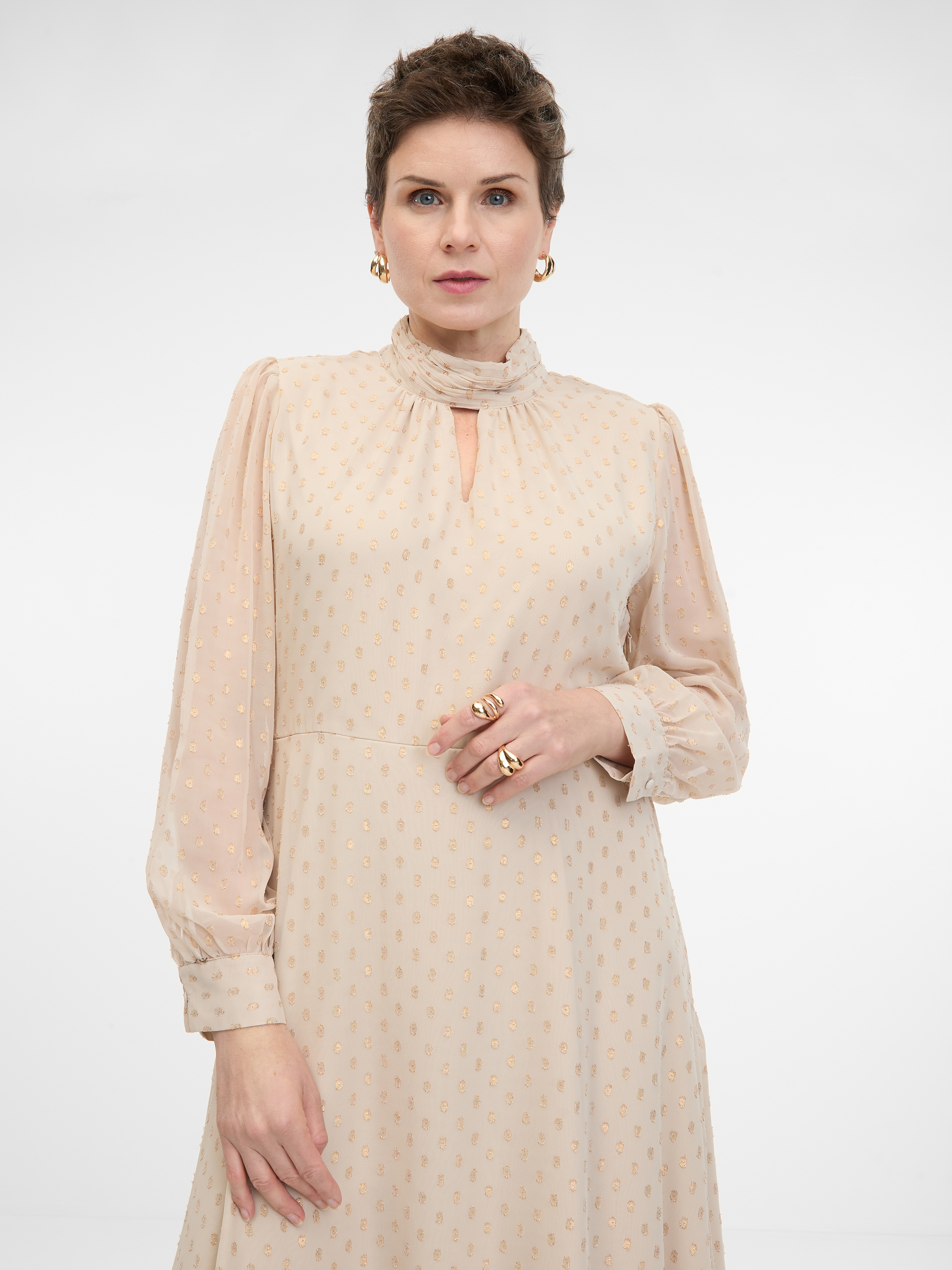 Beige women's midi dress ORSAY - Women's