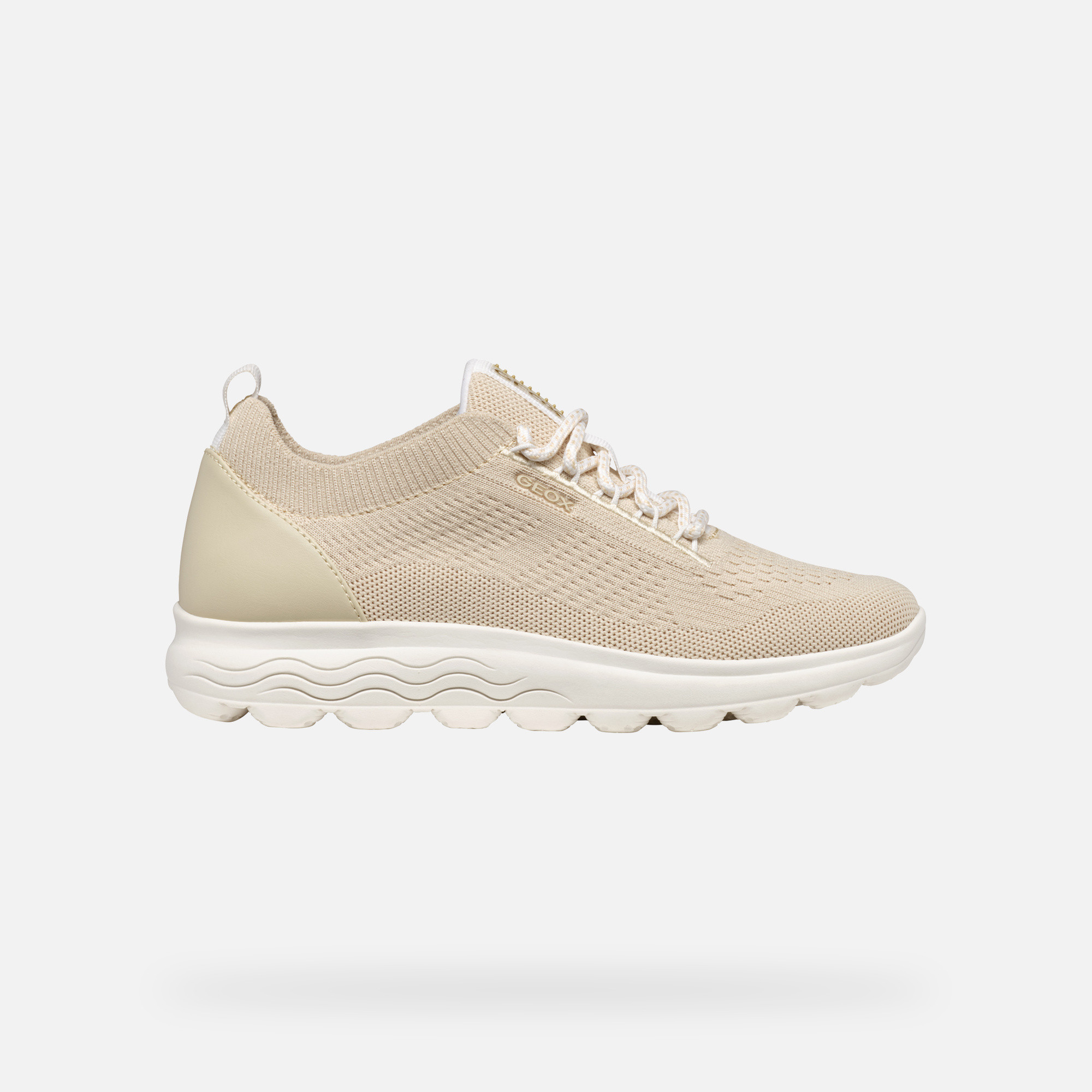 Beige women's sneakers Geox Spherica - Women's