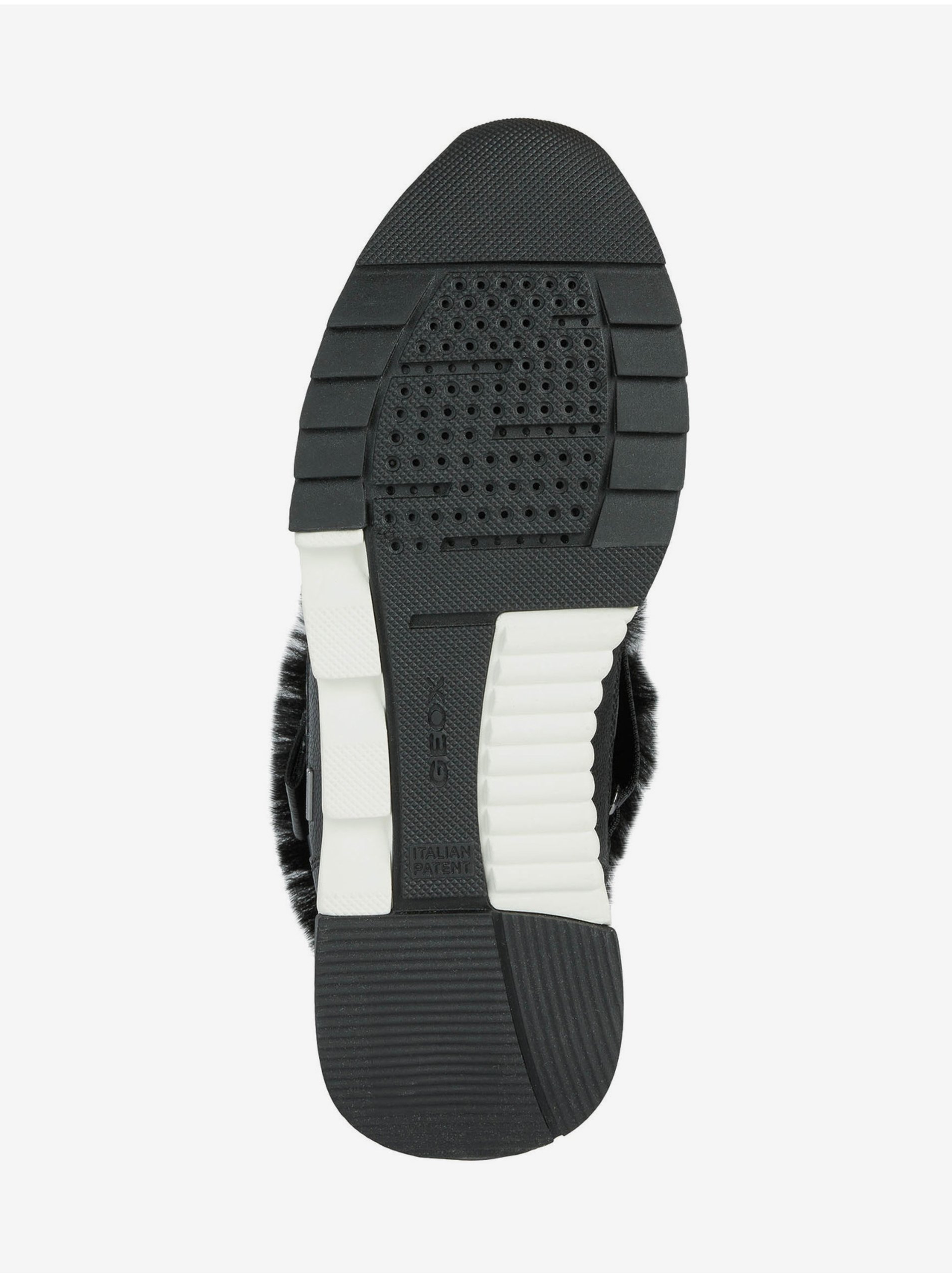 Black women&#039;s snow boots with faux fur Geox Falena - Women&#039;s