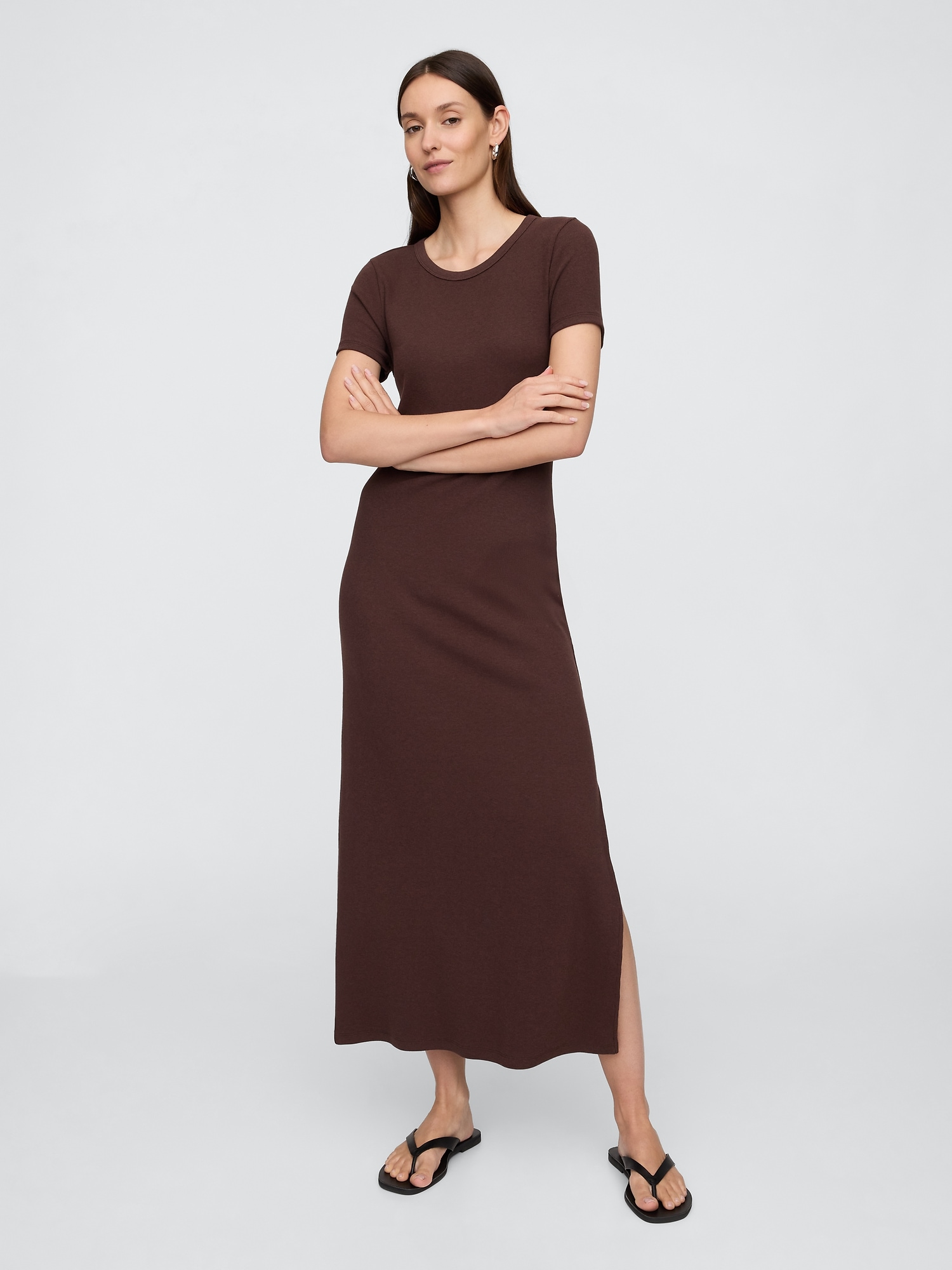 GAP Maxi Ribbed Dress - Ladies