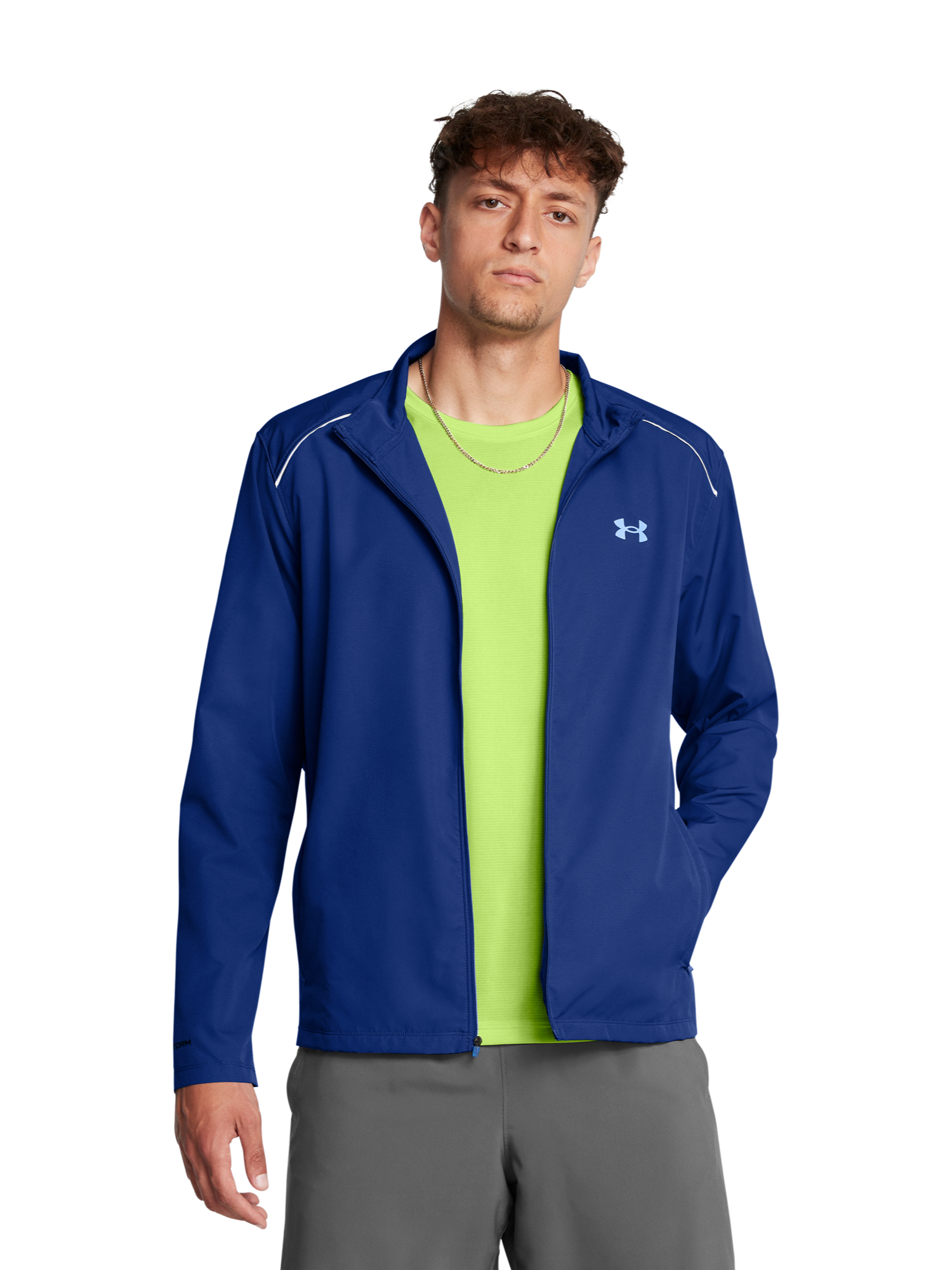 Pánská bunda Under Armour UA Launch Jacket-BLU - Pánské