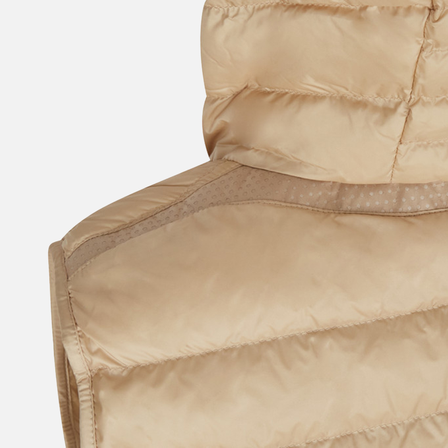 Beige women's down vest Geox Jaysen - Women's