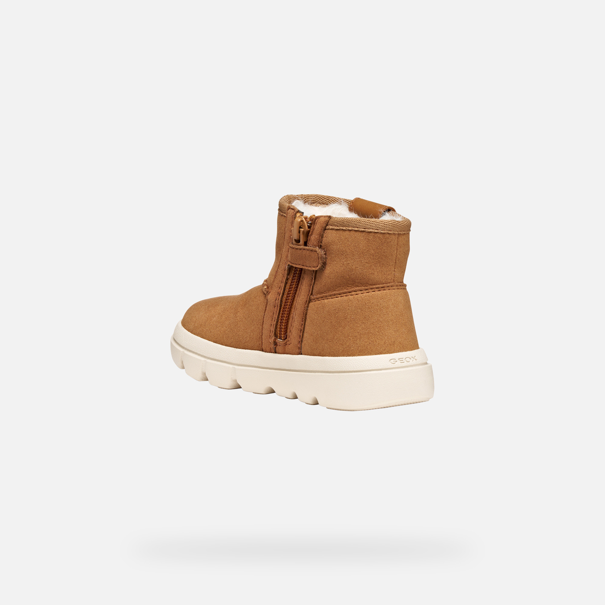 Light Brown Girls Ankle Boots Geox Willaboom - Girls