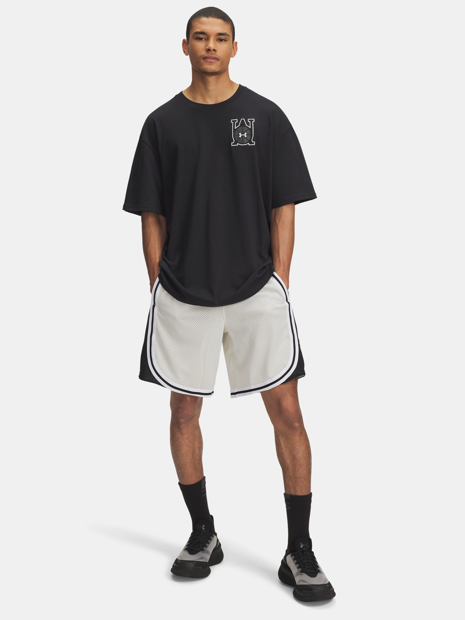 Men&#039;s shorts Under Armour UA M Courtside Short-WHT - Men&#039;s
