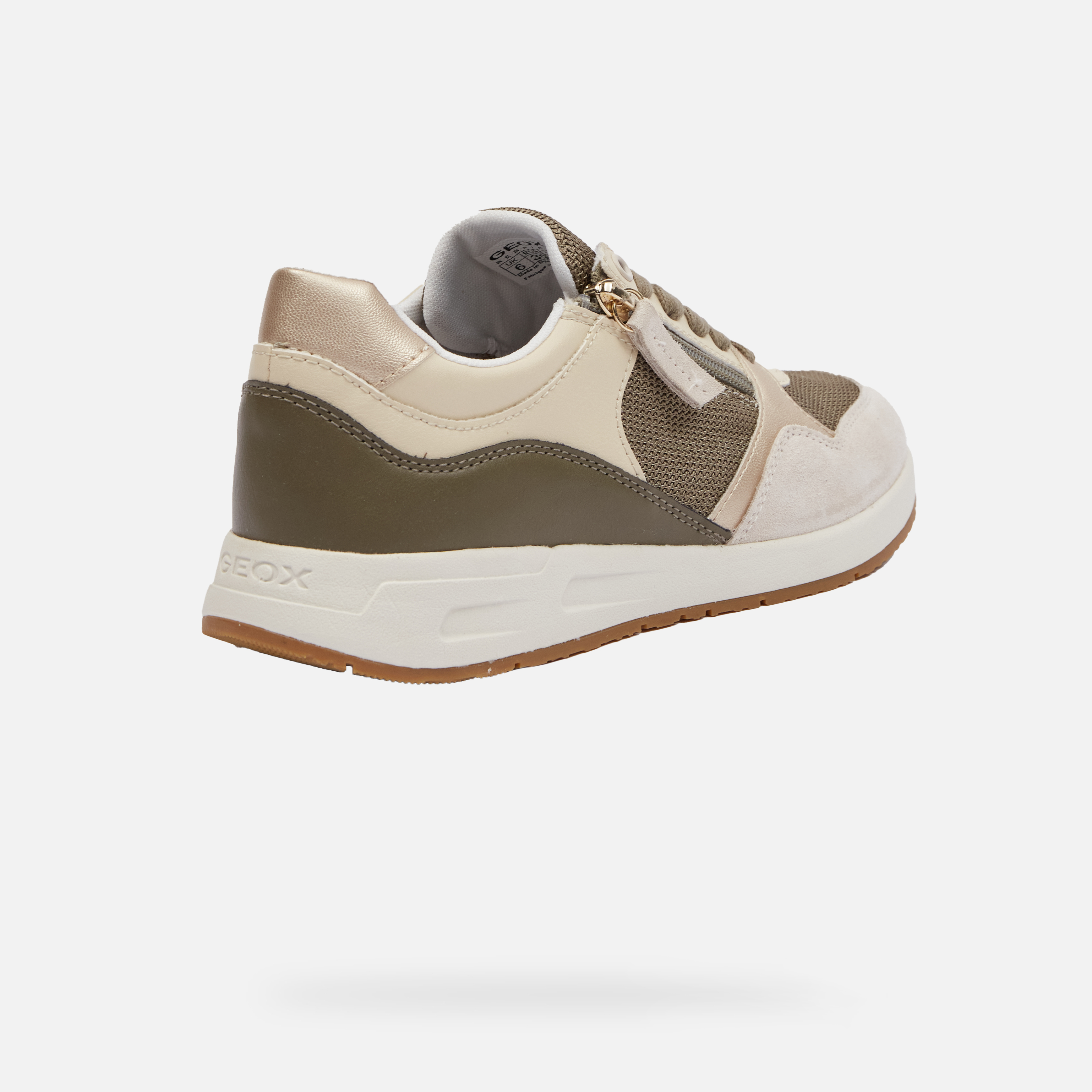 Light green women's sneakers Geox Bulmya - Women's