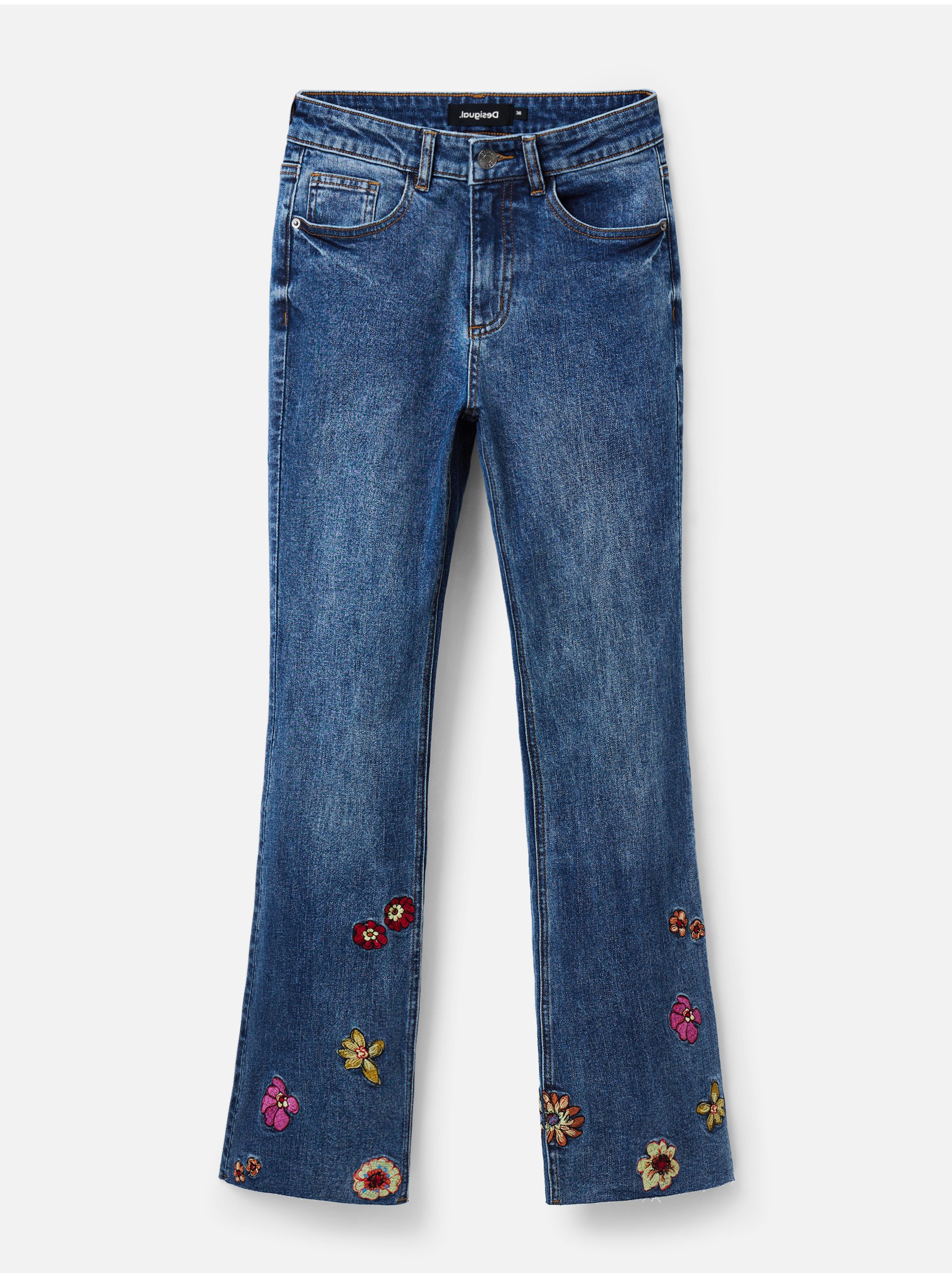 Flared, Bootcut pentru femei Desigual - albastru