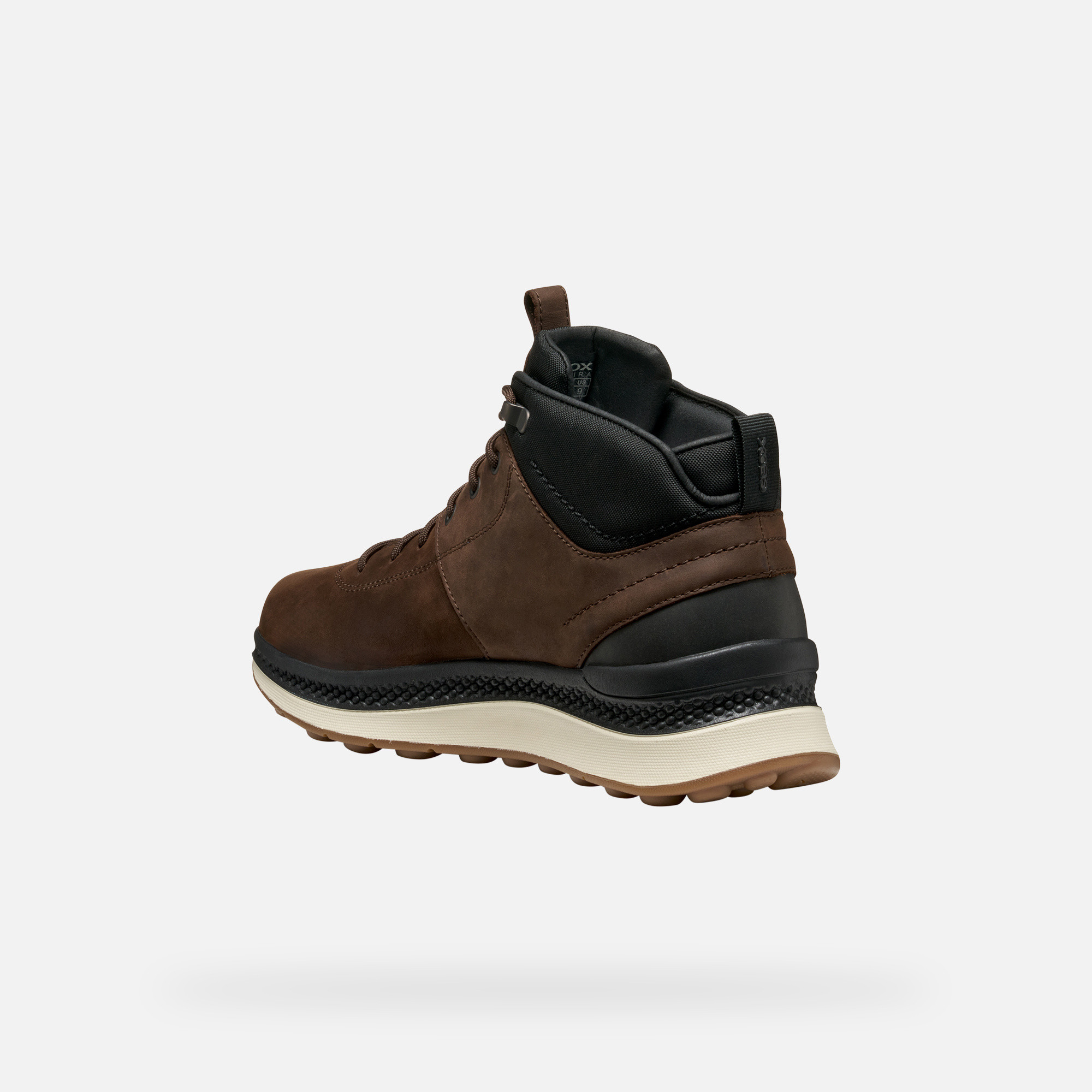 Dark brown men's ankle shoes Geox Spherica Actif X2 - Men's