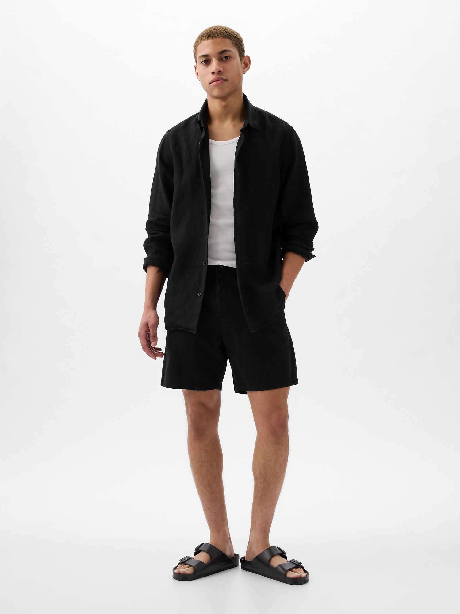 Camasi casual pentru barbati GAP - negru