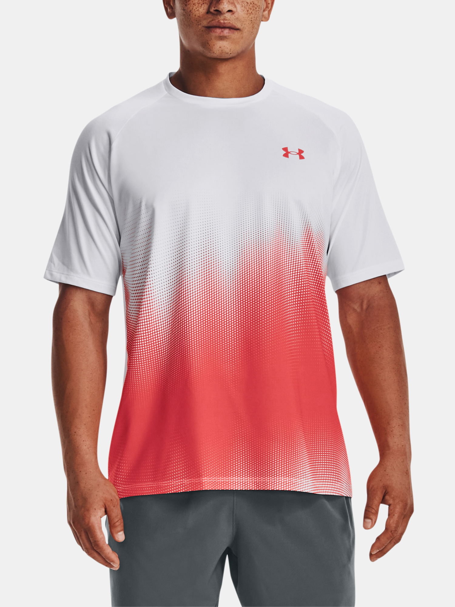 Under Armour T-Shirt UA Tech Fade SS-WHT - Men