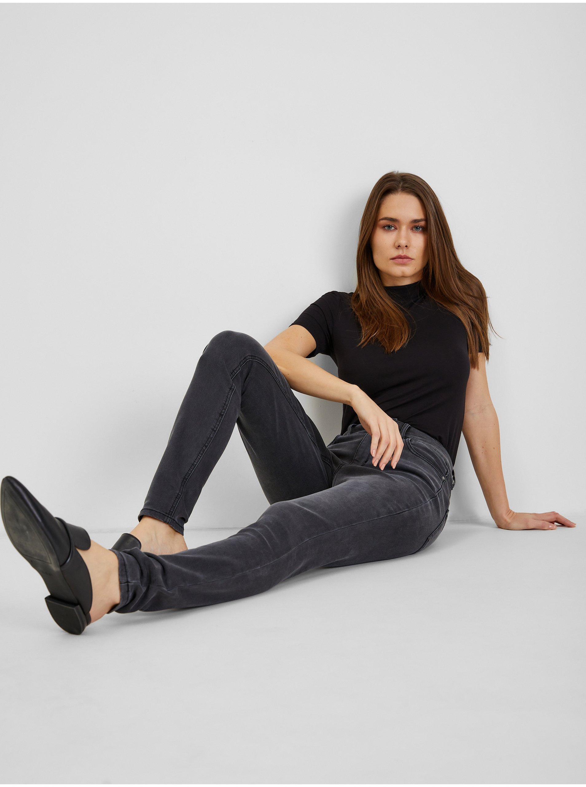Skinny fit pentru femei ORSAY - gri inchis