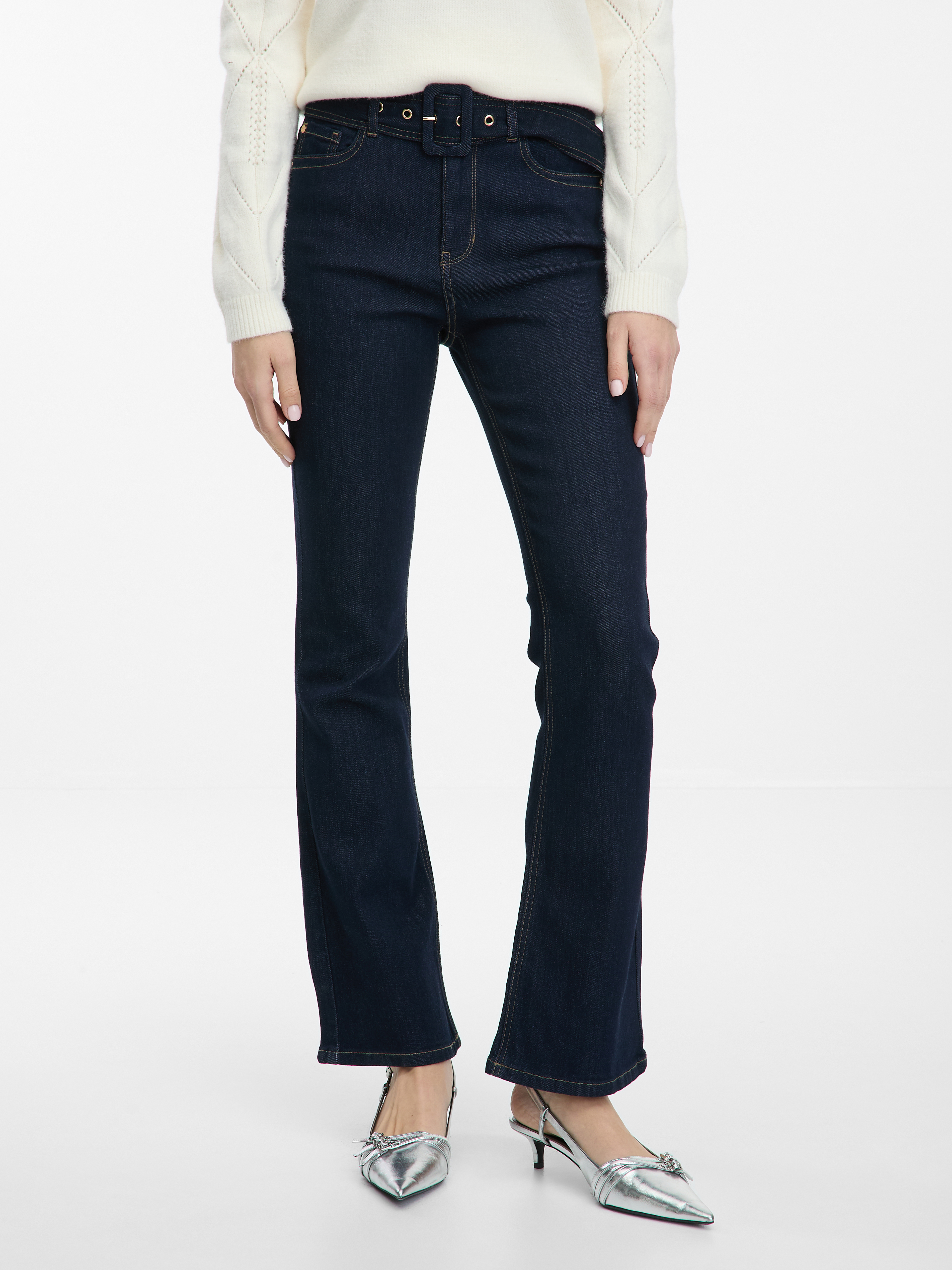 Dark blue women&#039;s bootcut jeans ORSAY - Women&#039;s