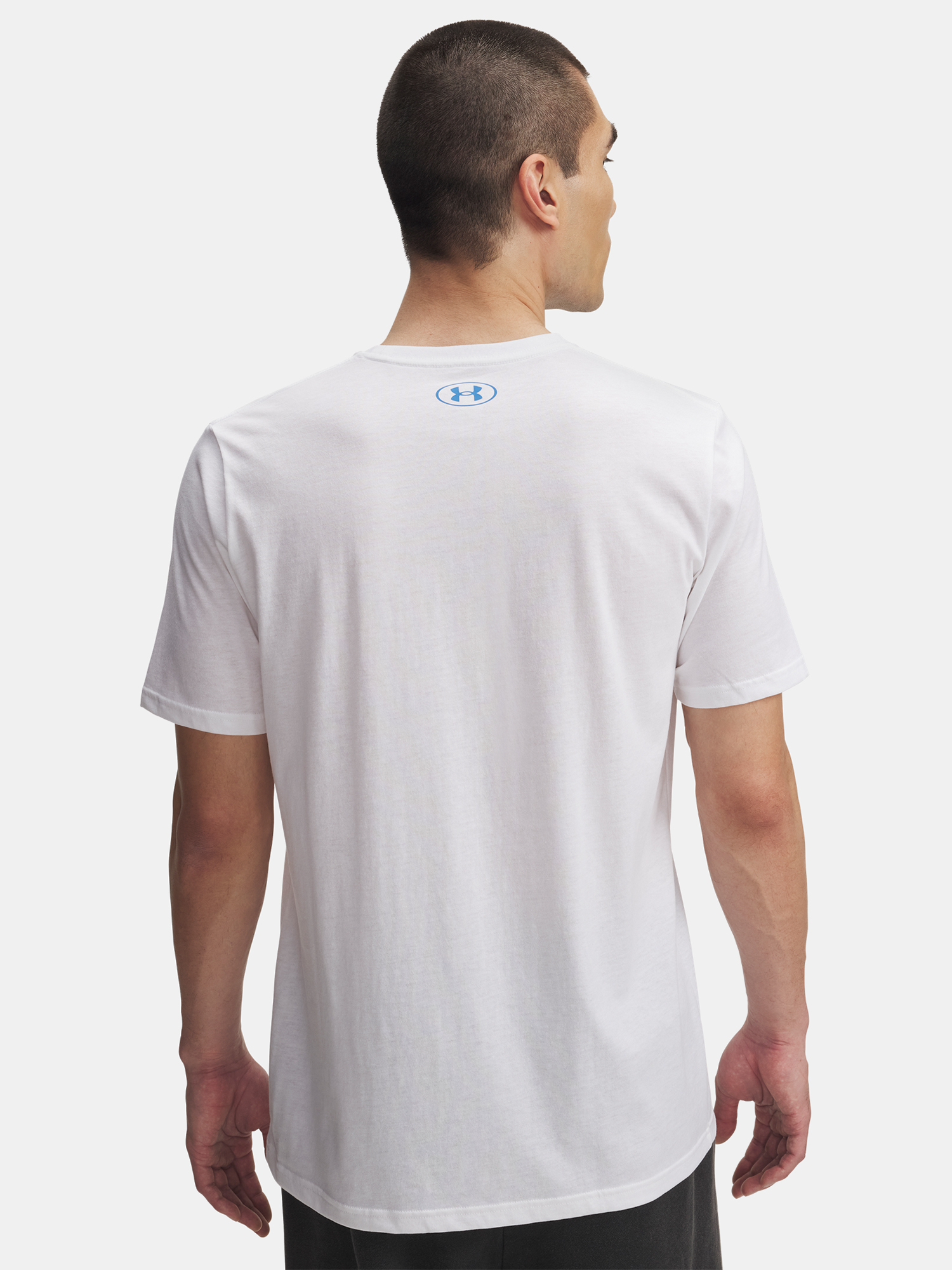 Men's T-shirt Under Armour UA TRIPLE STACK LC LOGO SS-WHT - Men's