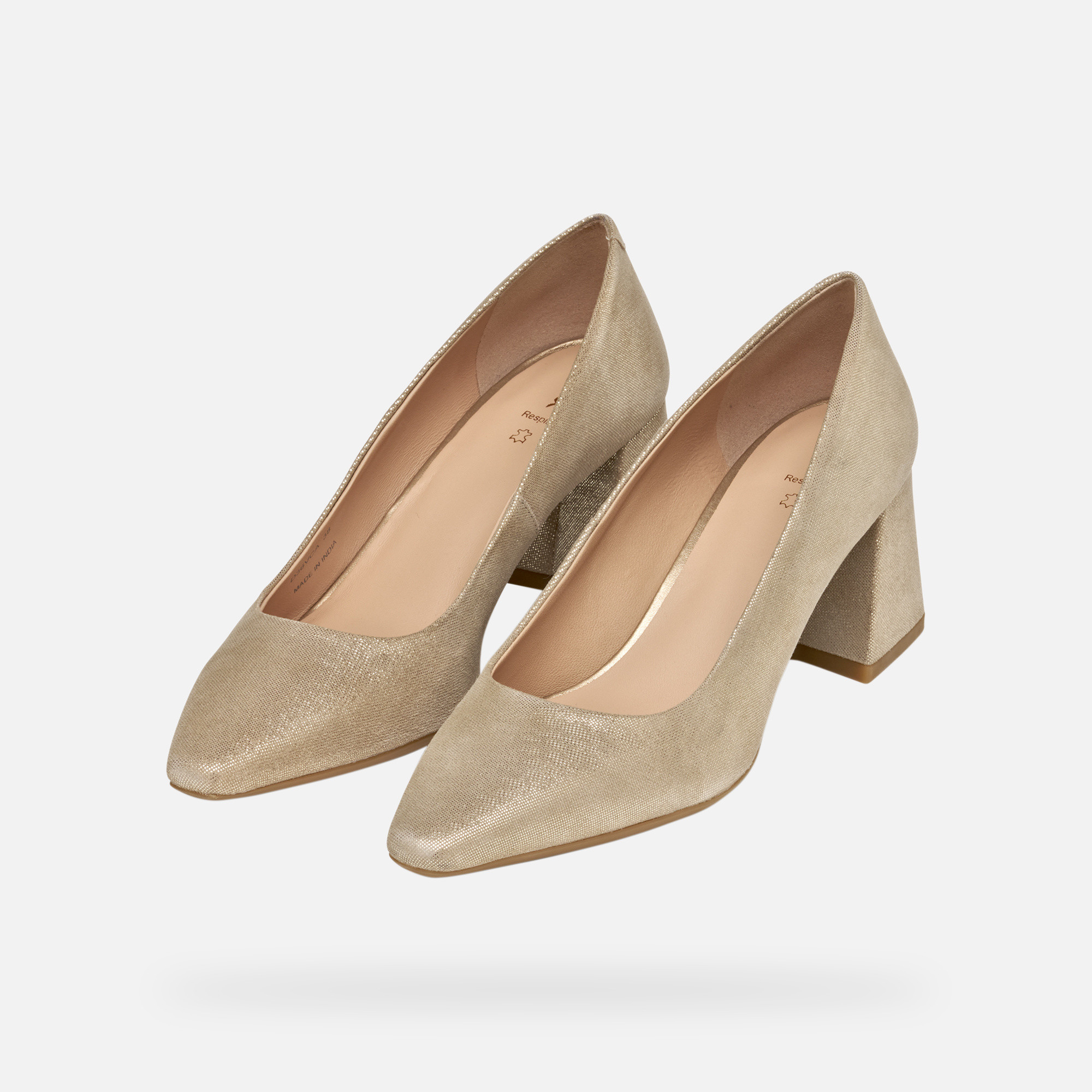 Cream women&#039;s pumps Geox Giselda - Women&#039;s