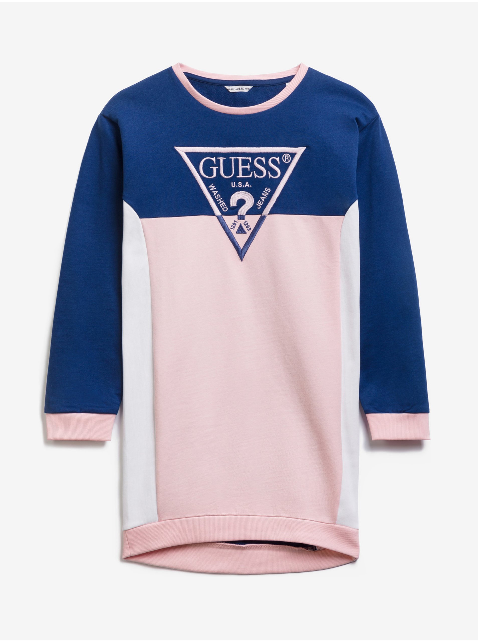 triangle-logo-baby-dress-guess-unisex