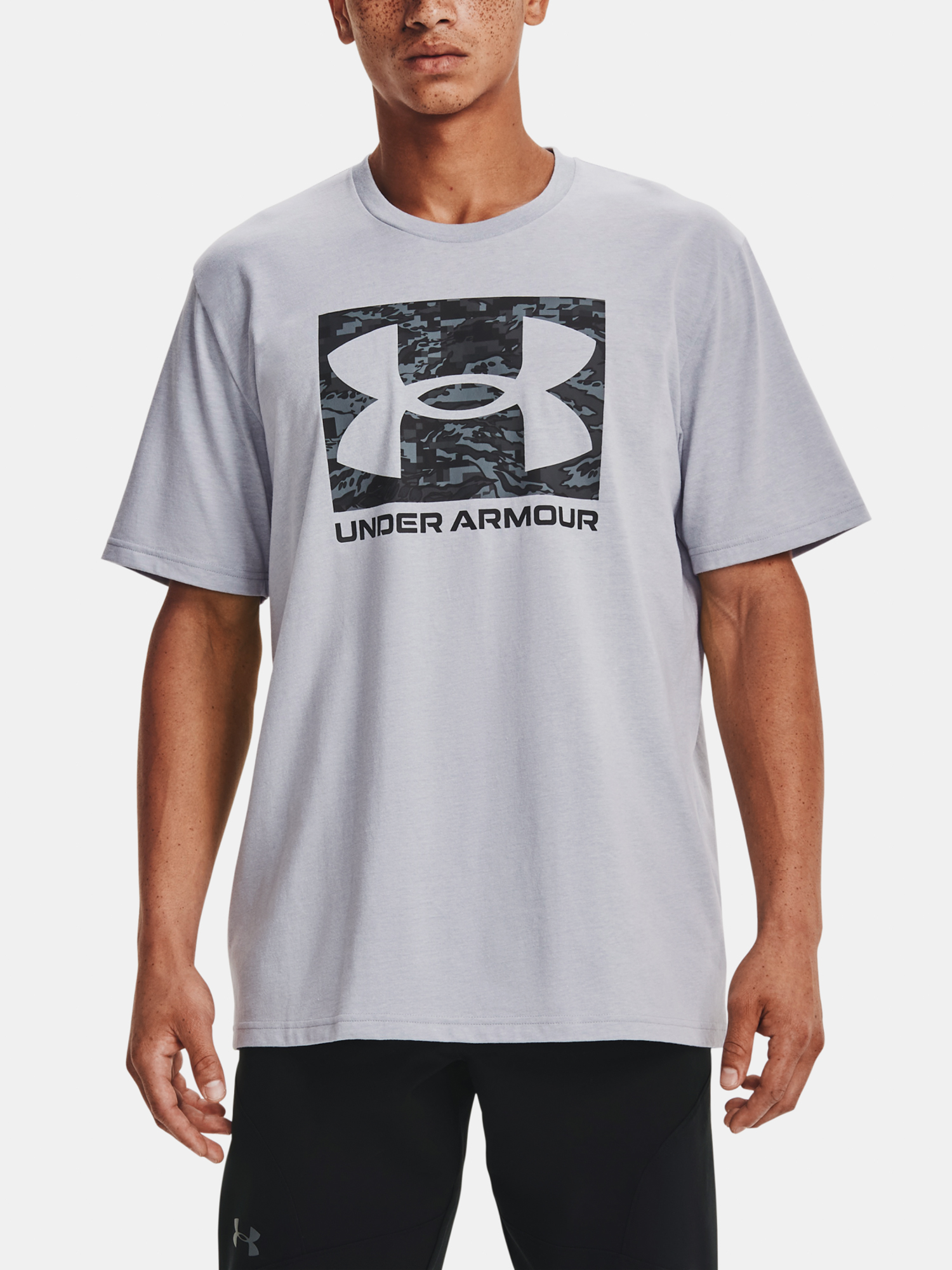 Under Armour T-shirt UA ABC CAMO BOXED LOGO SS-GRY - Men's