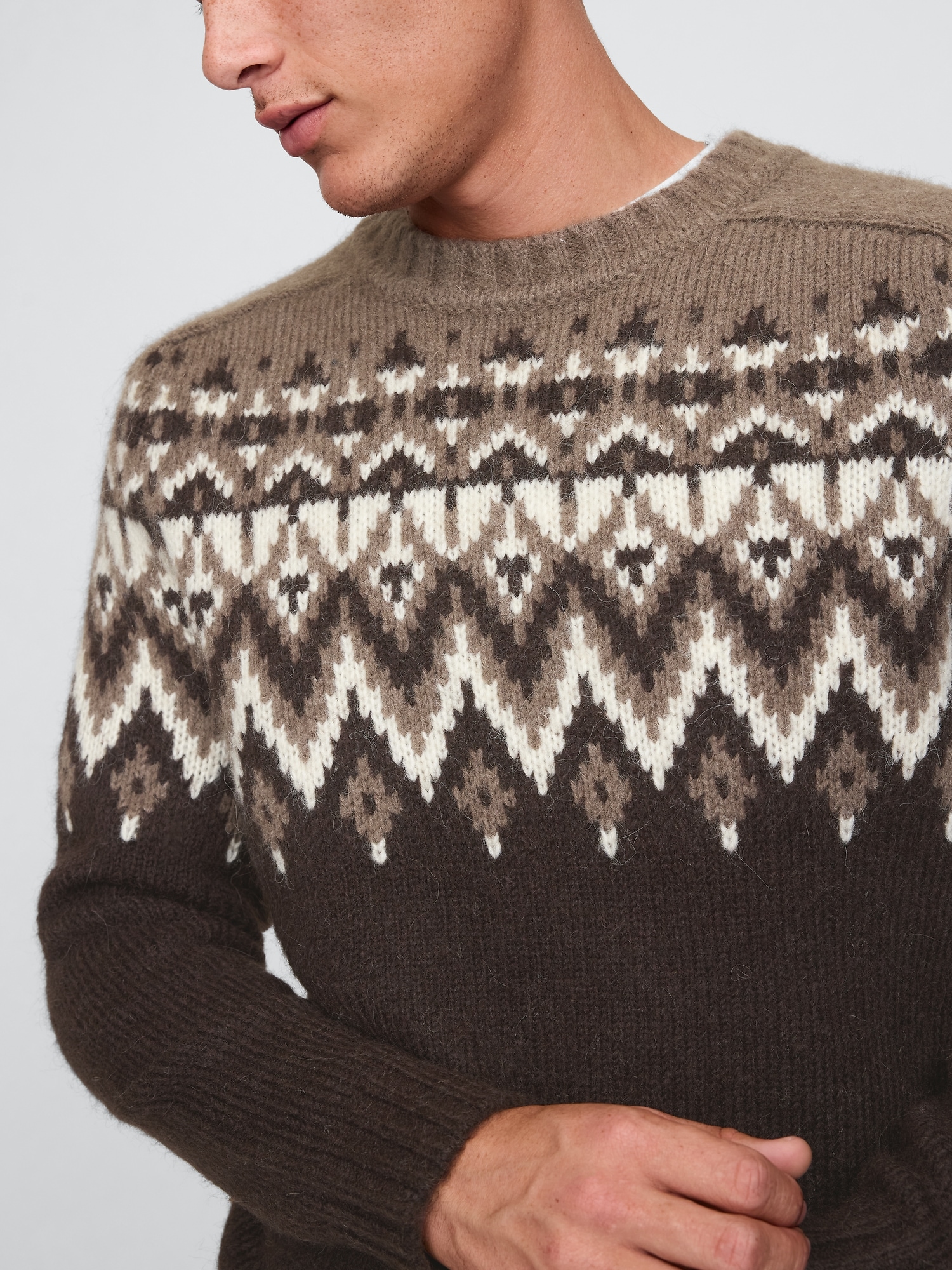 GAP Sweater with wool blend Fair Isle - Men's