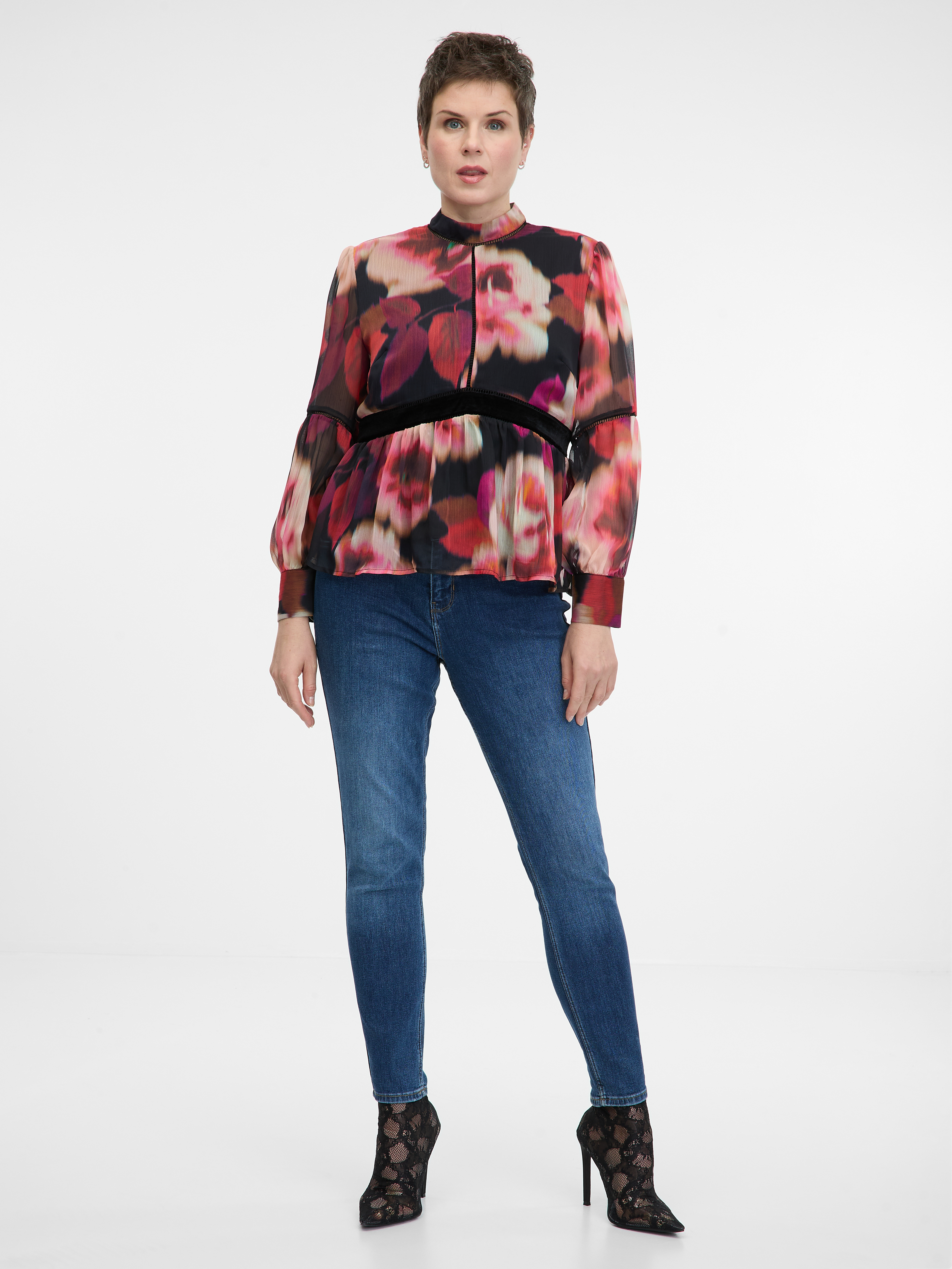 Red patterned women's blouse ORSAY - Women's