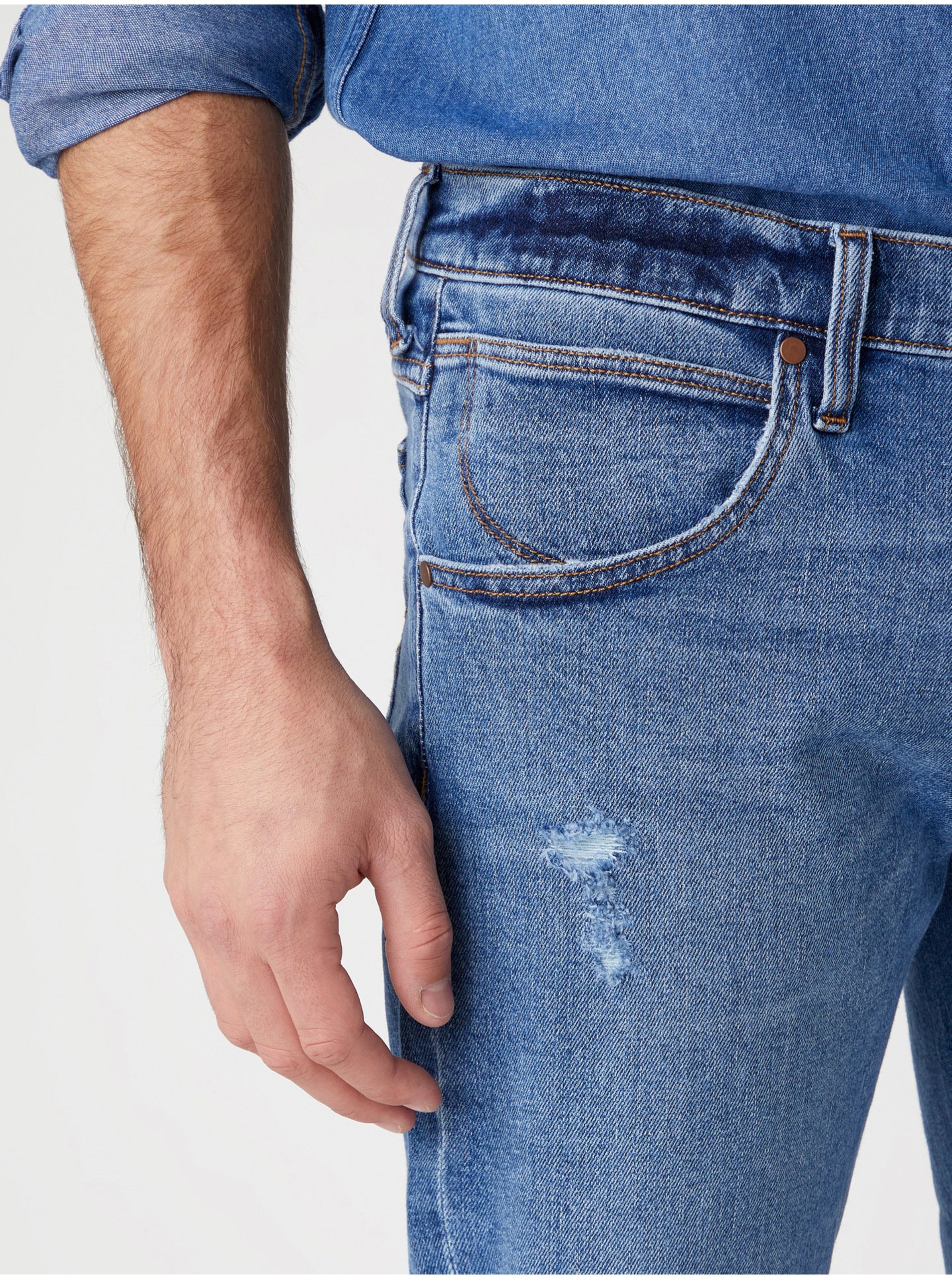 Pantaloni scurti pentru barbati Wrangler - albastru