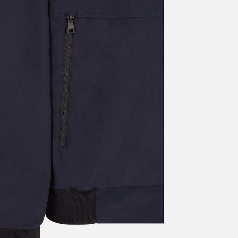 Dark blue men&#039;s down jacket Geox Spherica - Men&#039;s