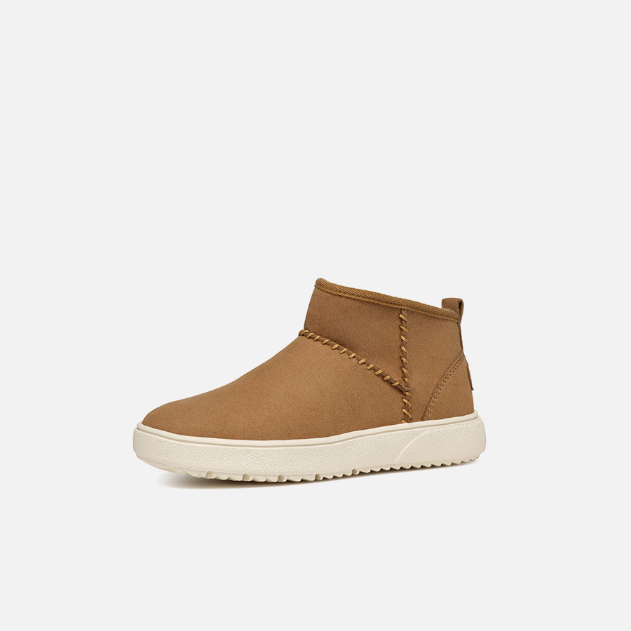 Light Brown Girls Ankle Boots Geox Theleven - Girls