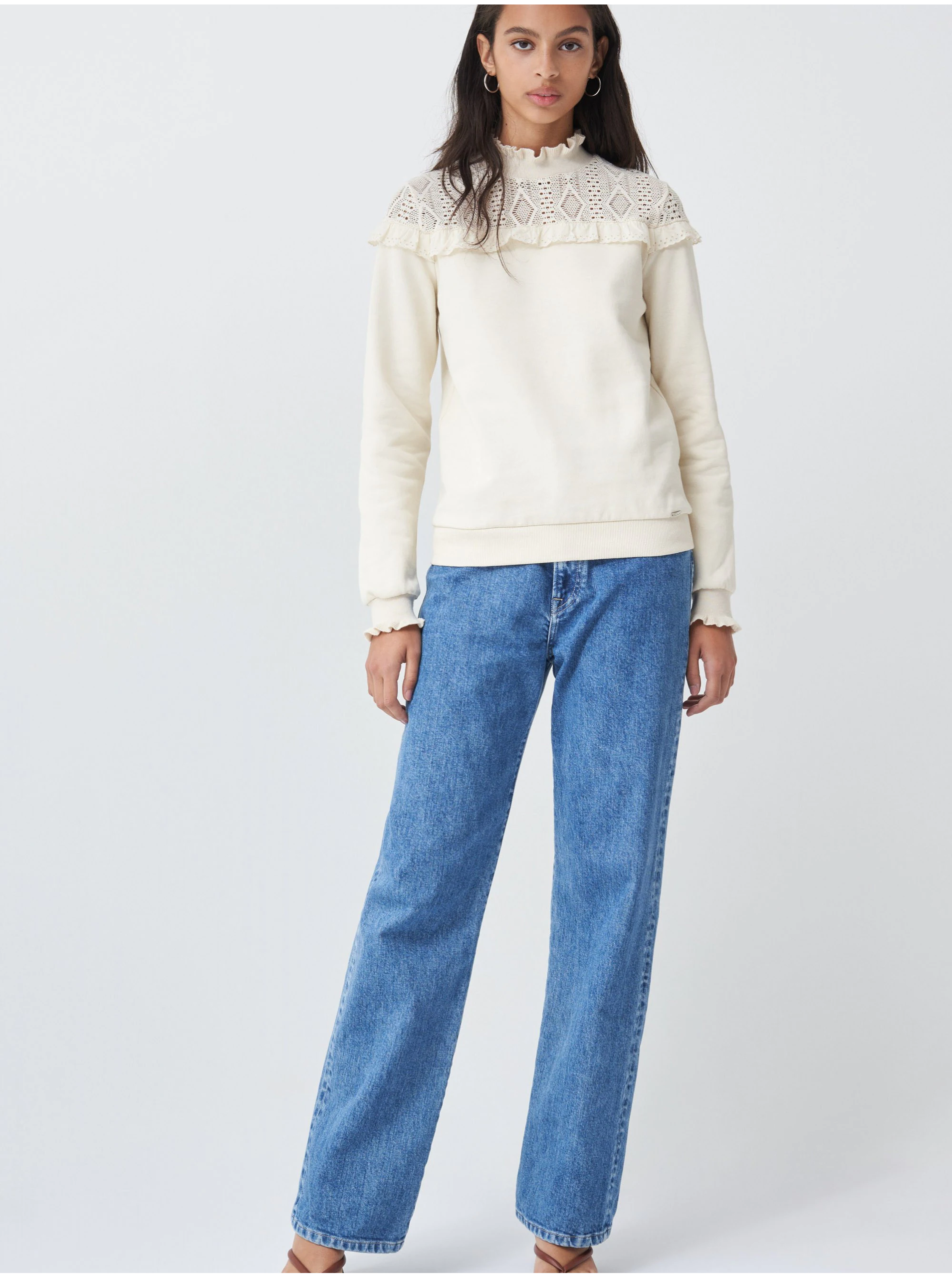 Krémový svetr Salsa Jeans Elba - Dámské
