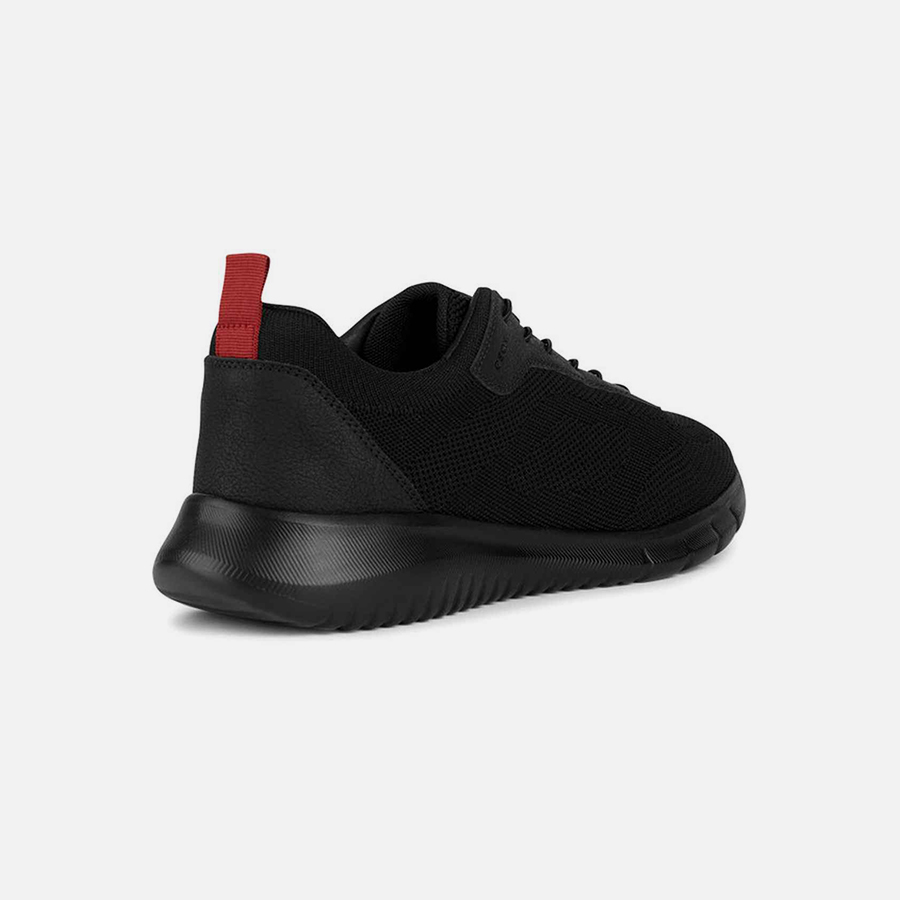 Black men's sneakers Geox Monreale A - Men's