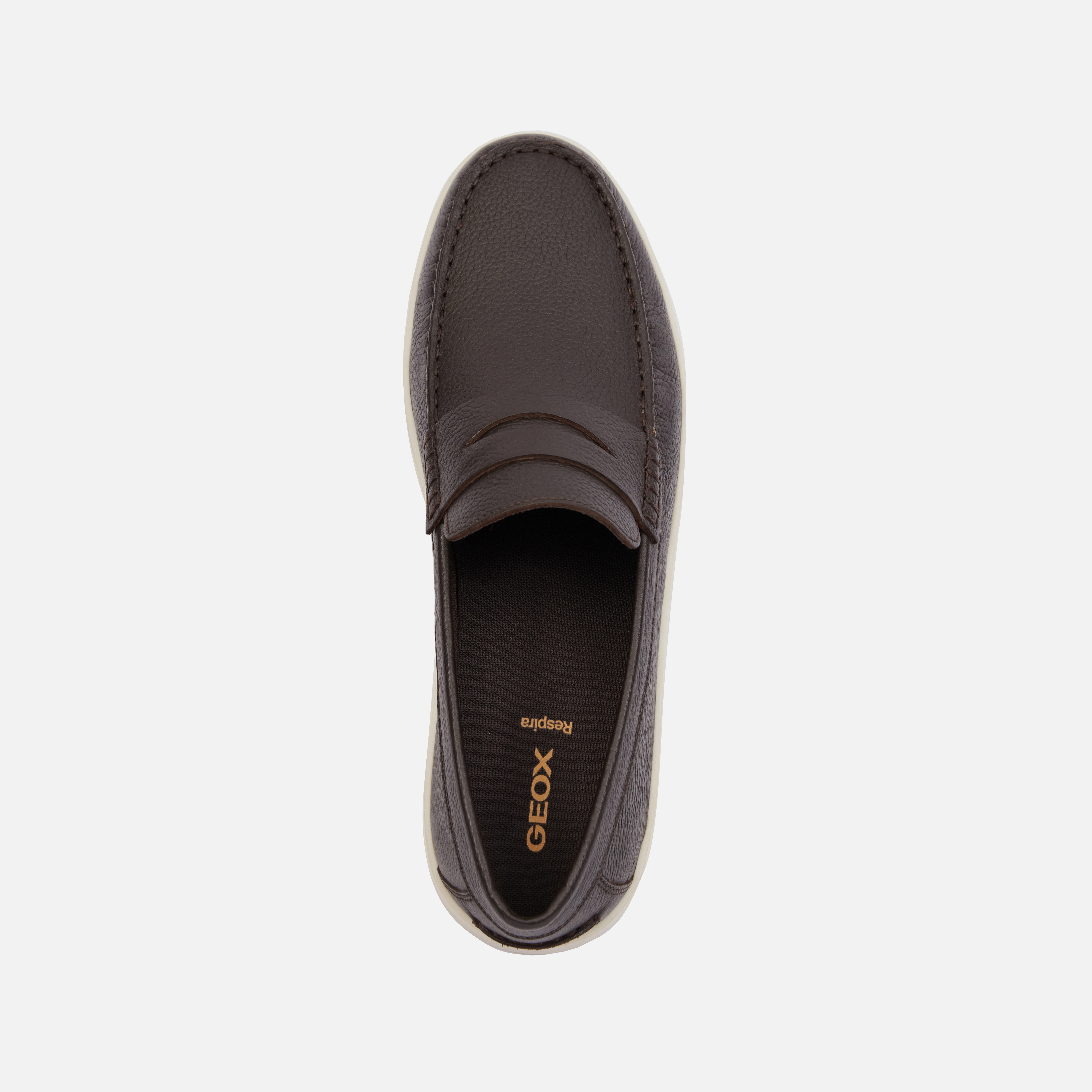 Brown men's moccasins Geox Avola - Men's