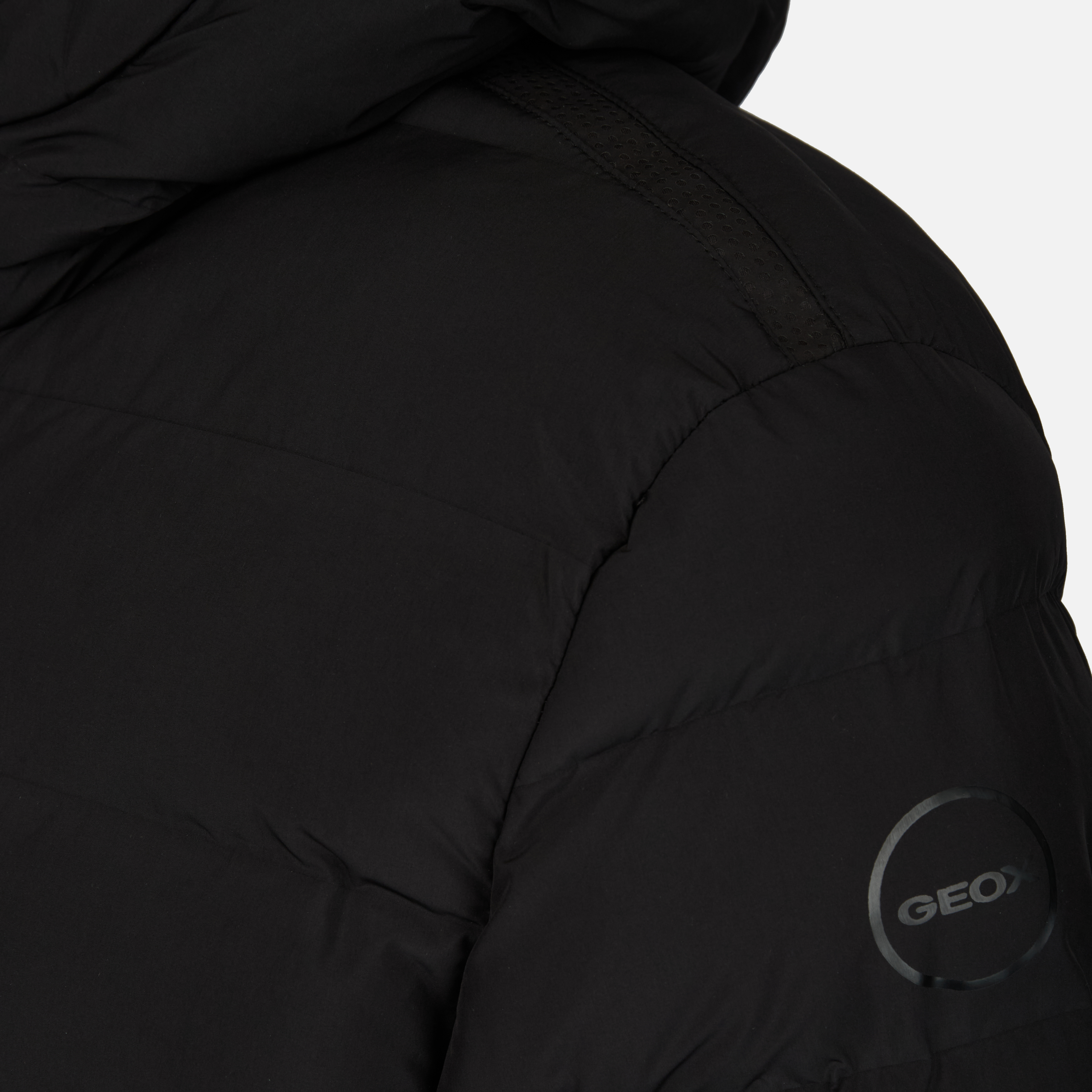 Geacă neagră cu puf pentru bărbați Geox Spherica