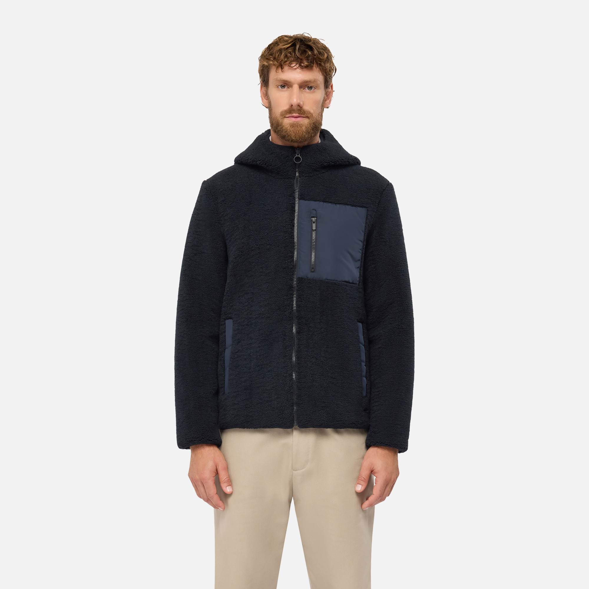 Tmavomodrá pánska mikina Geox