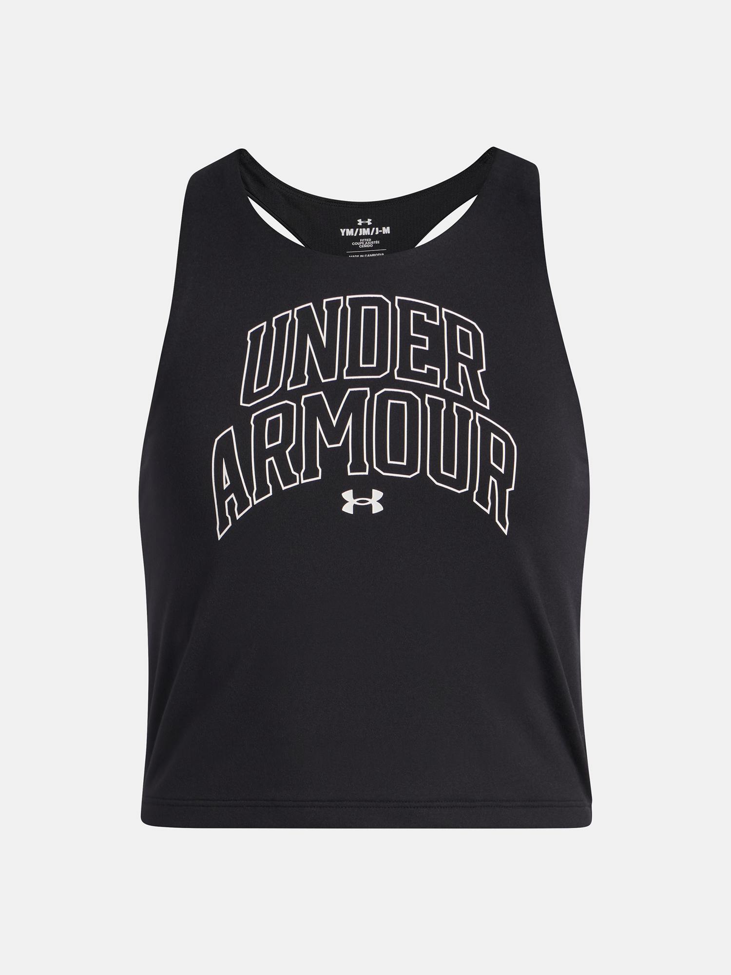 Girls tank top Under Armour UA Motion Branded Tank-BLK - Girls
