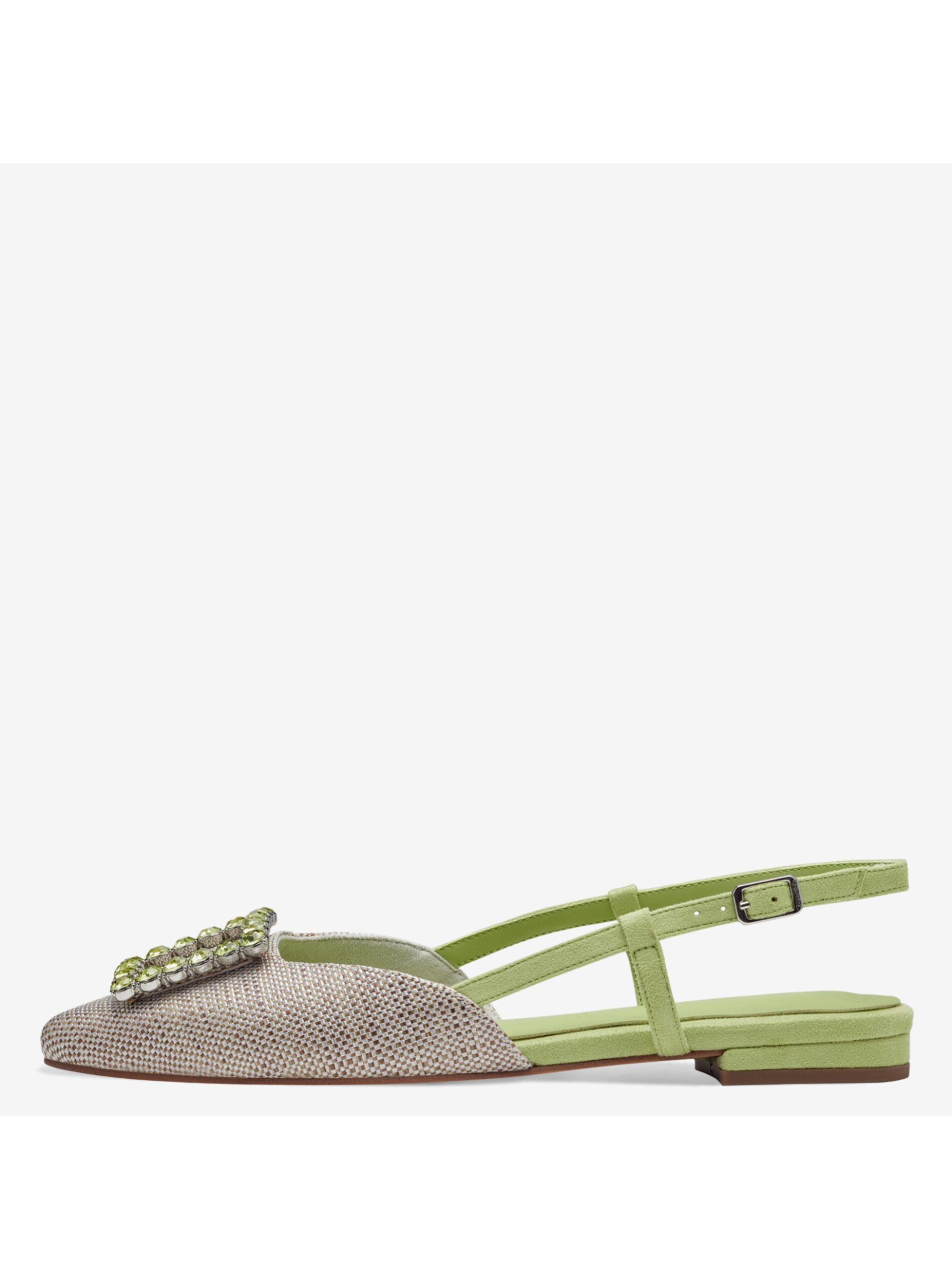 Tamaris women's sandals green and beige - Women