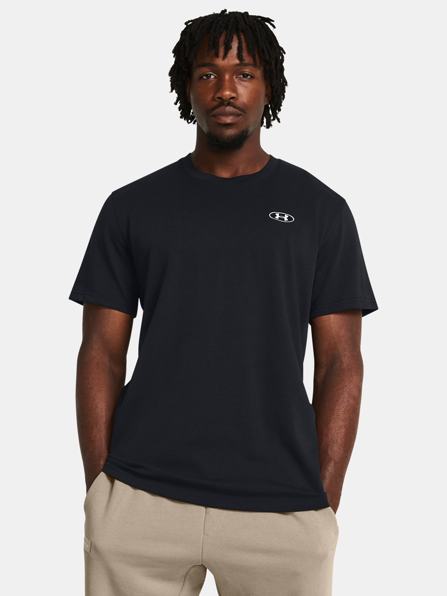 Čierne tričko Under Armour UA HW LC PATCH SS